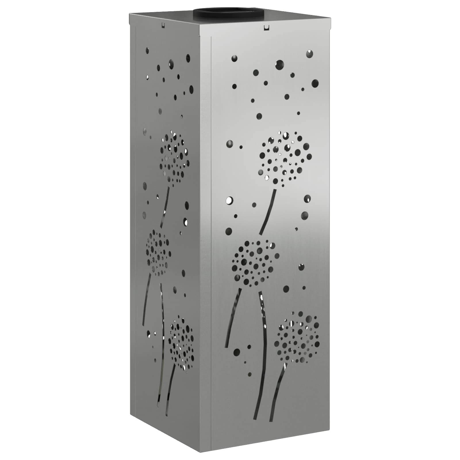 vidaXL Solar LED Weg Licht 2 pcs Silber Galvanisiertes Stahl