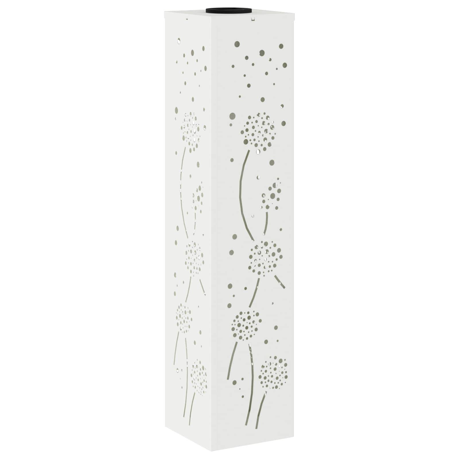 vidaXL Solar LED Weg Licht 2 pcs Weiß Kalt gewalzter Stahl