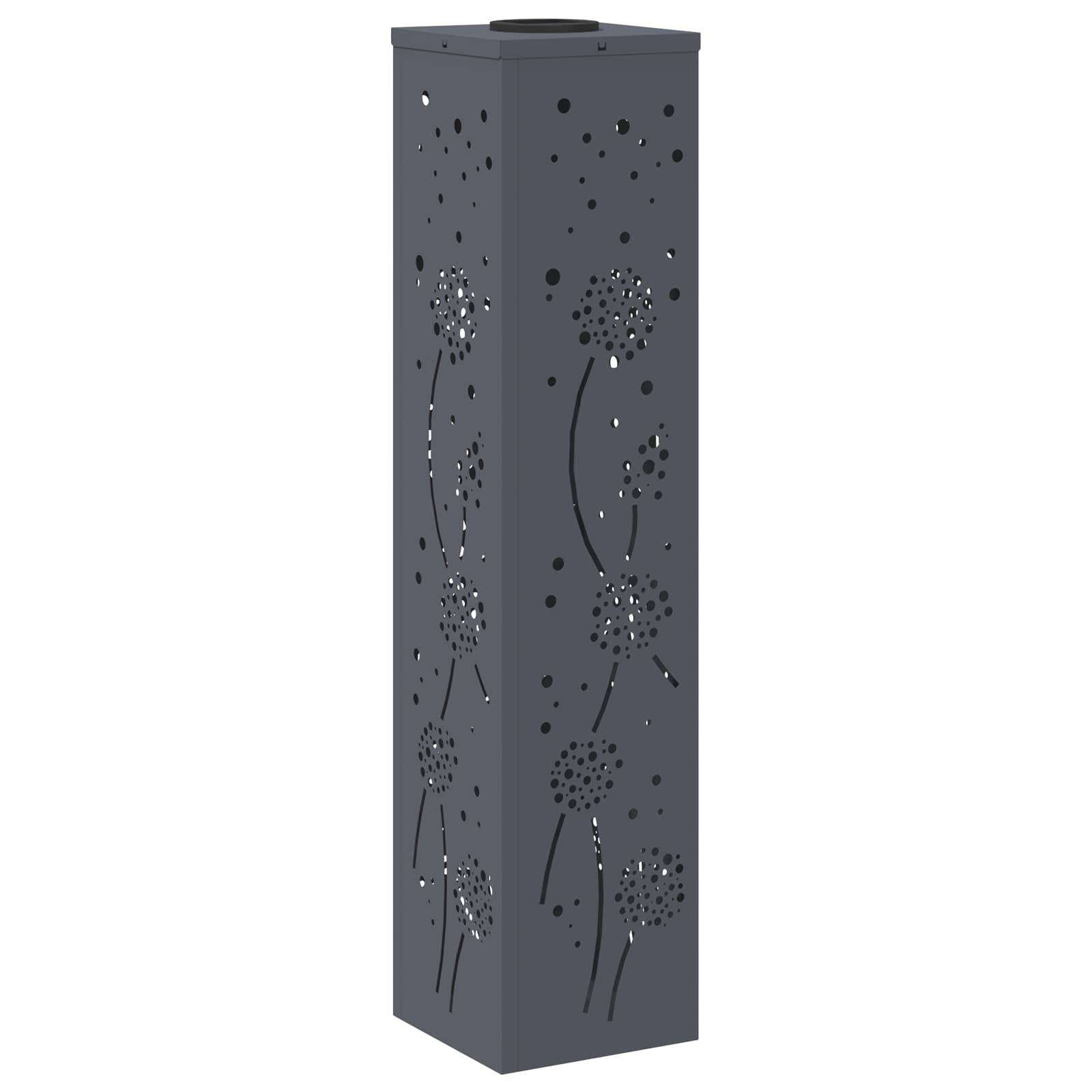 vidaXL Solar LED Weg Licht 2 pcs Anthrazit Kalt gewalzter Stahl