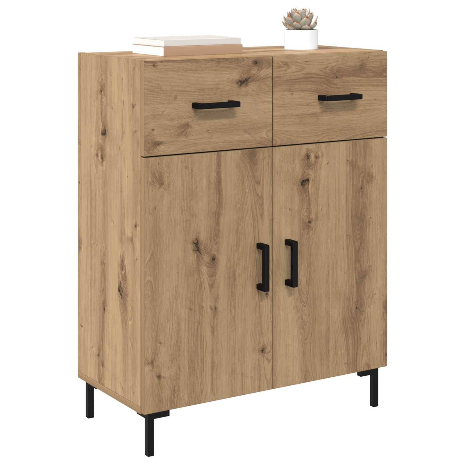 vidaXL Sideboard Artisan-Eiche 69,5 x 34 x 90 cm Holzwerkstoff