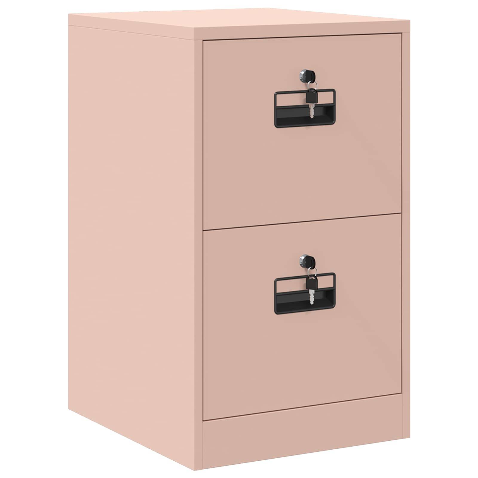 vidaXL Aktenschrank Rosa 44 x 50 x 74,5 cm Kaltgewalzter Stahl