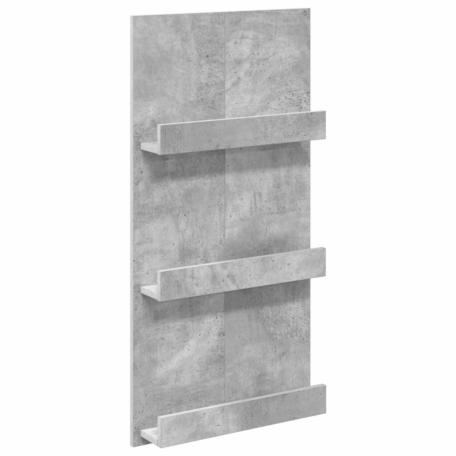 vidaXL Magazinregal Beton Grau 51 x 11 x 102 cm Holzwerkstoff