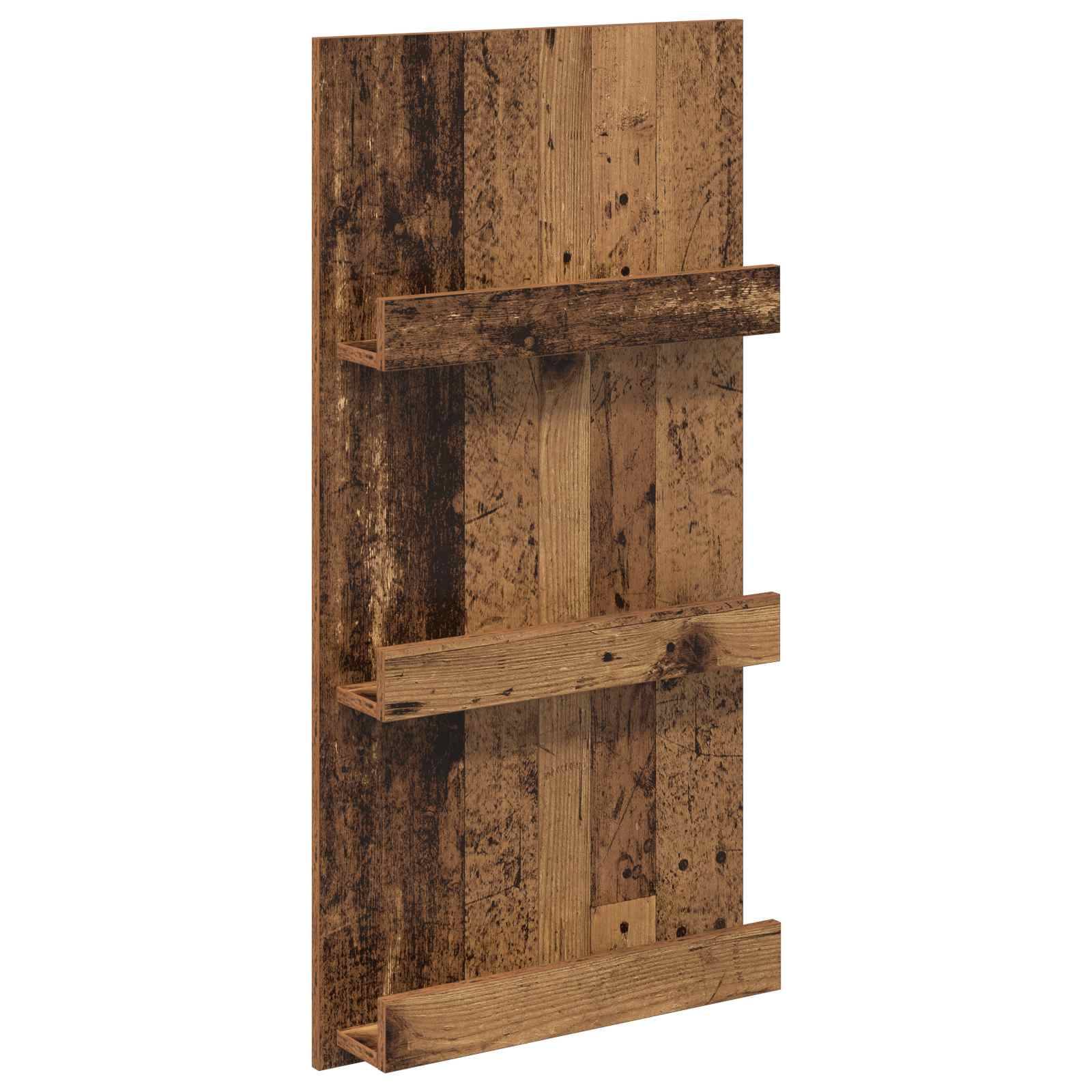 vidaXL Magazinregal mit Regal Altholz 51 x 11 x 102 cm Holzwerkstoff