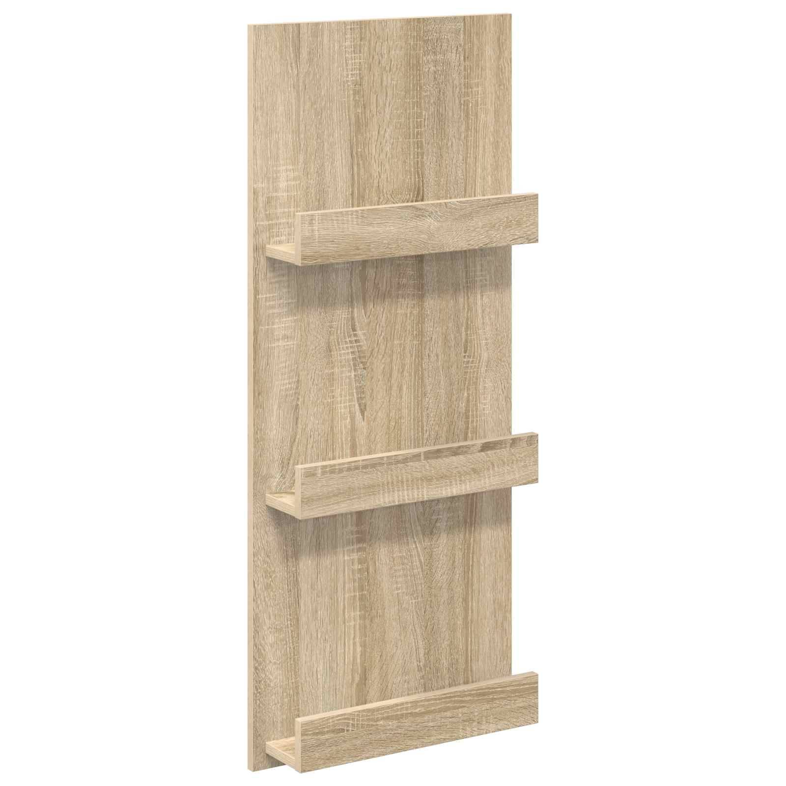 vidaXL Magazinregal Sonoma-Eiche 43 x 11 x 102 cm Holzwerkstoff