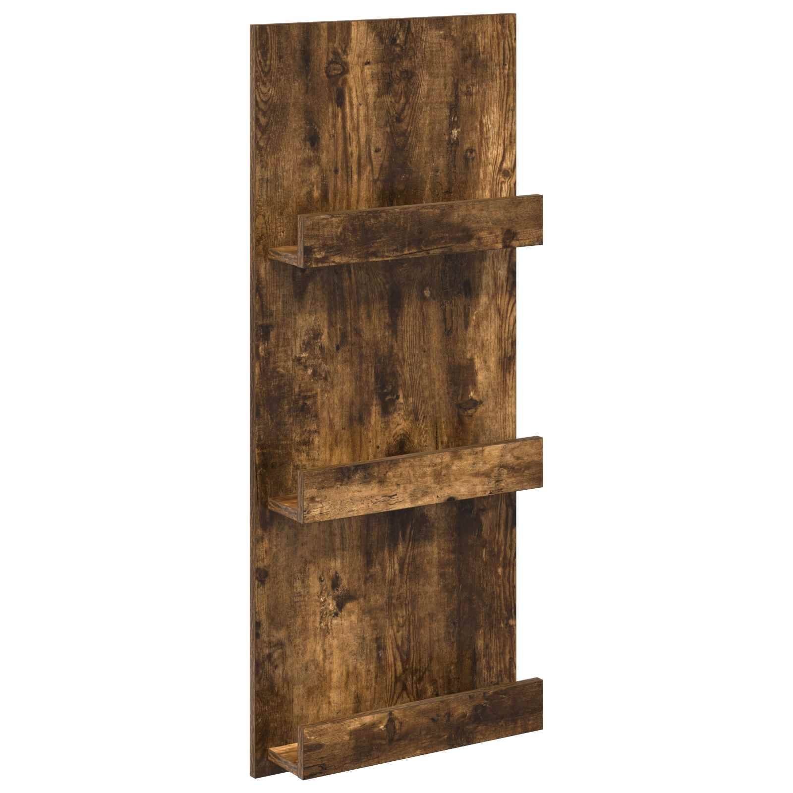 vidaXL Magazinregal Geräucherte Eiche 43 x 11 x 102 cm Holzwerkstoff