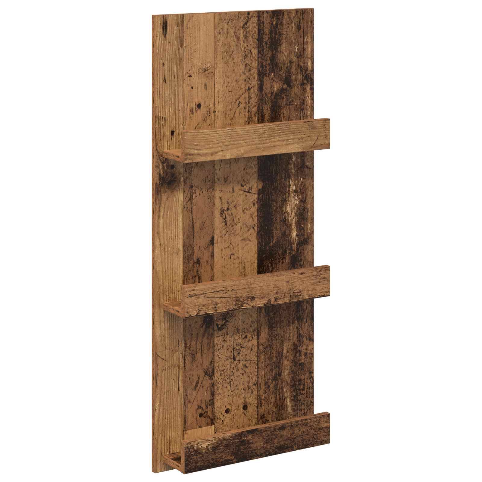 vidaXL Magazinregal mit Regal Altholz 43 x 11 x 102 cm Holzwerkstoff