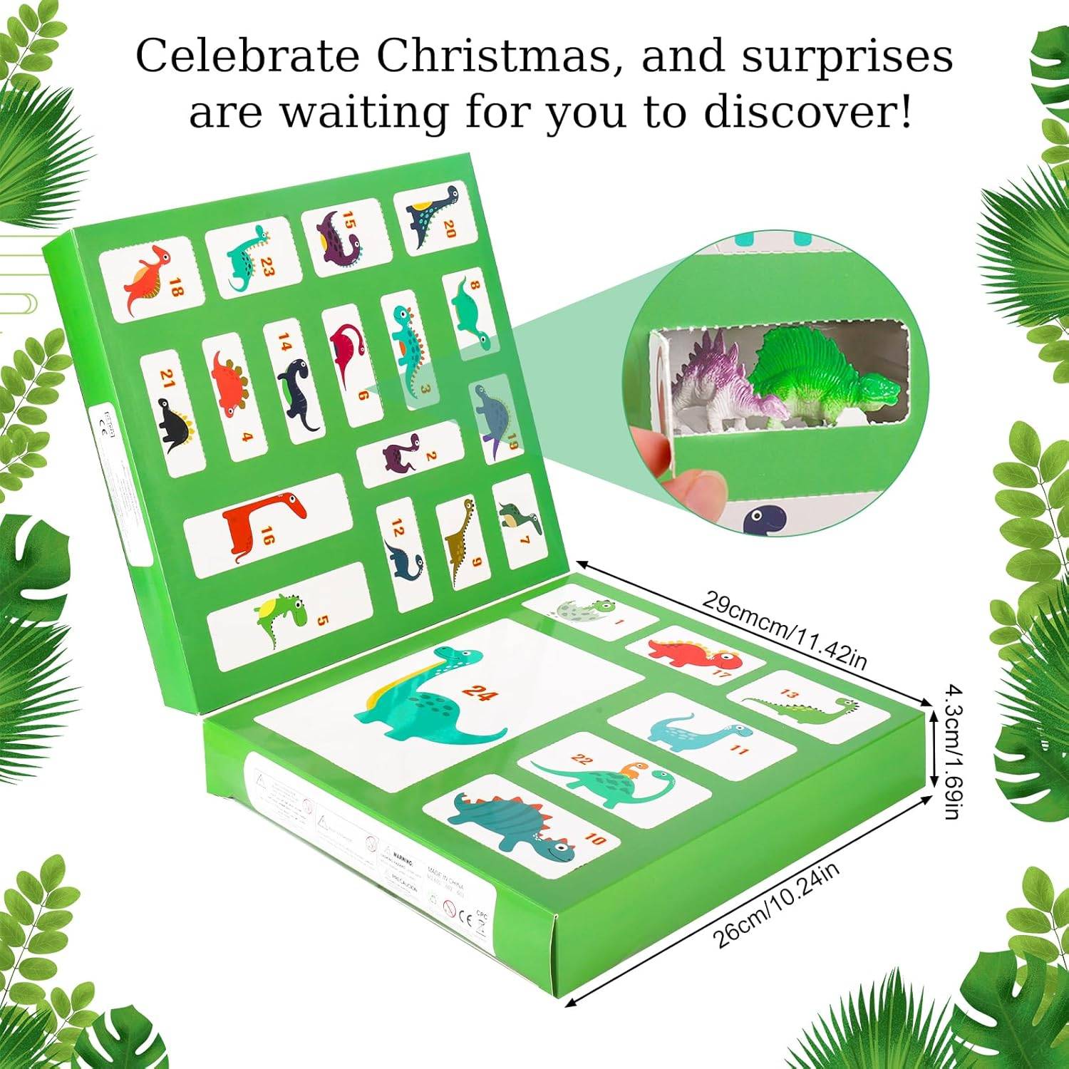 Adventskalender 2025 Weihnachten Dino Christmas Dinosaurier Auto ab 4 Jahren