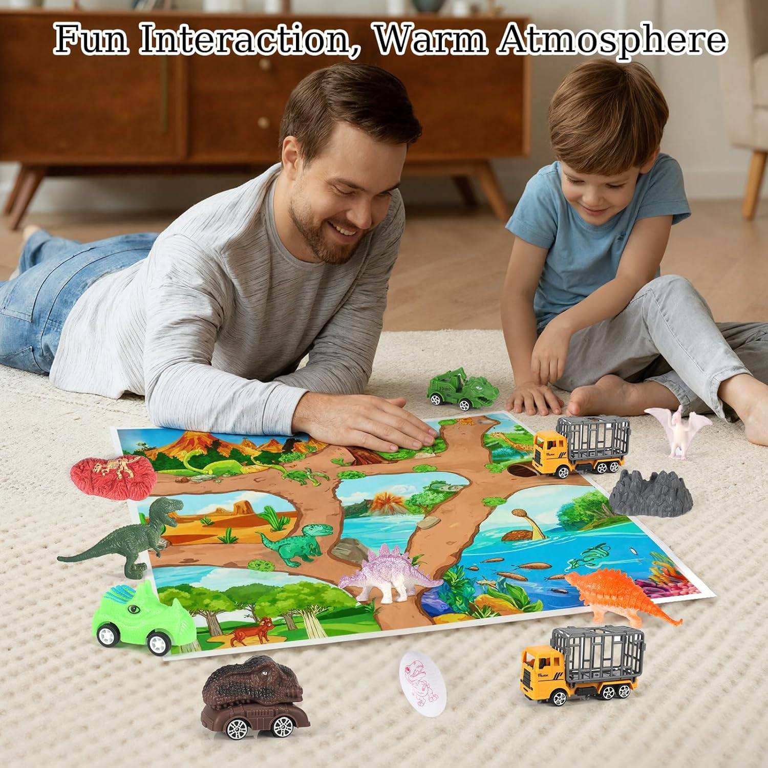 Adventskalender 2025 Weihnachten Dino Christmas Dinosaurier Auto ab 4 Jahren