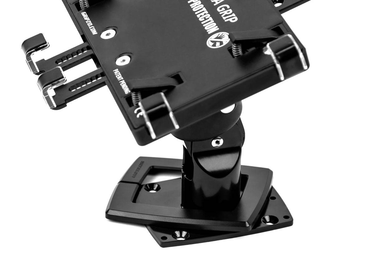 Gripzo Universal Tablet Halterung Diebstahlschutz abschließbar 7-11 Zoll, schwar...