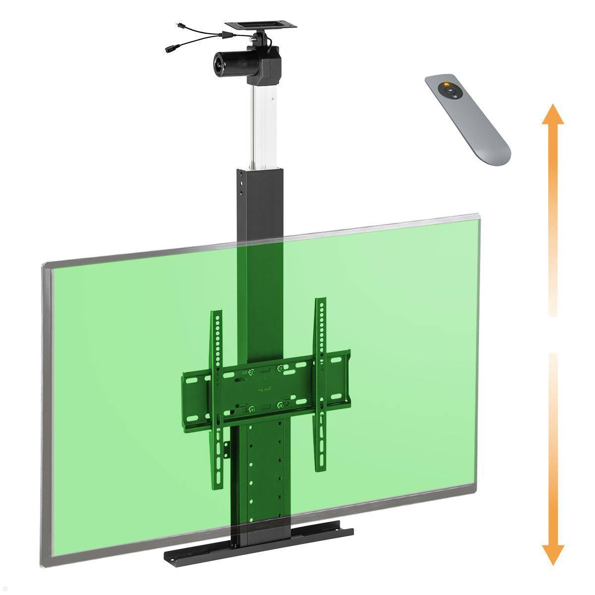 MonLines MLD780B TV Lift Deckenhalterung elektrisch, Hub 780mm, schwarz