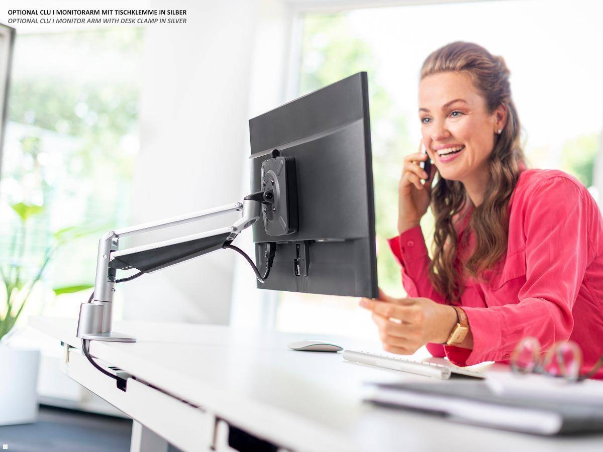 Novus Clu I Monitorarm ohne Befestigung, schwarz (990+1008+000)