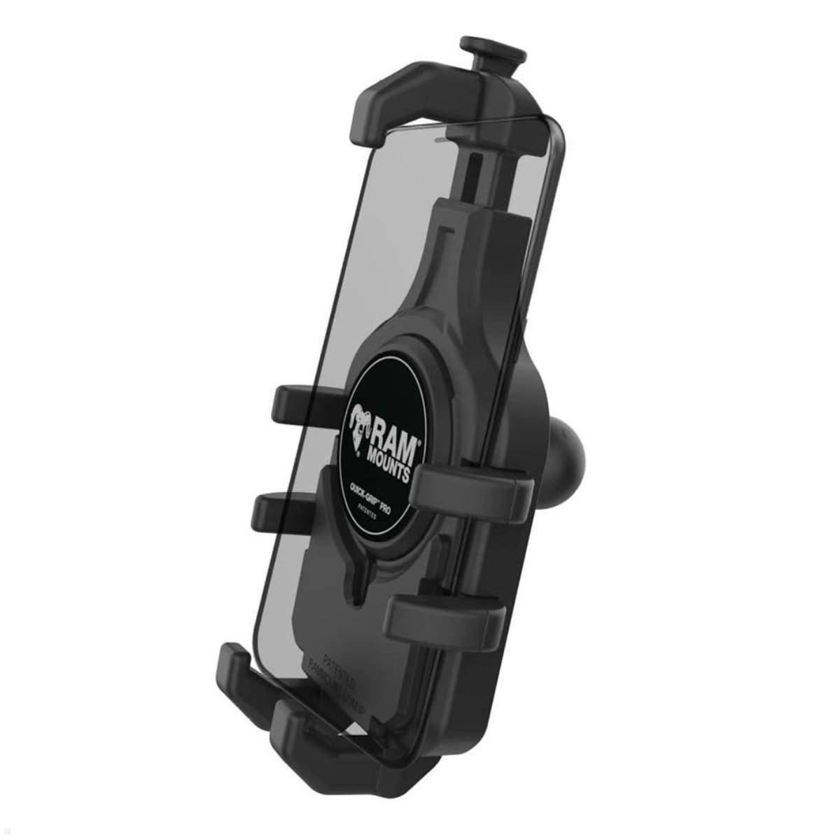 RAM Mounts Quick-Grip™ Pro Universal Smartphone-Halteschale 6,1-7,2'', Trapez-Ba...