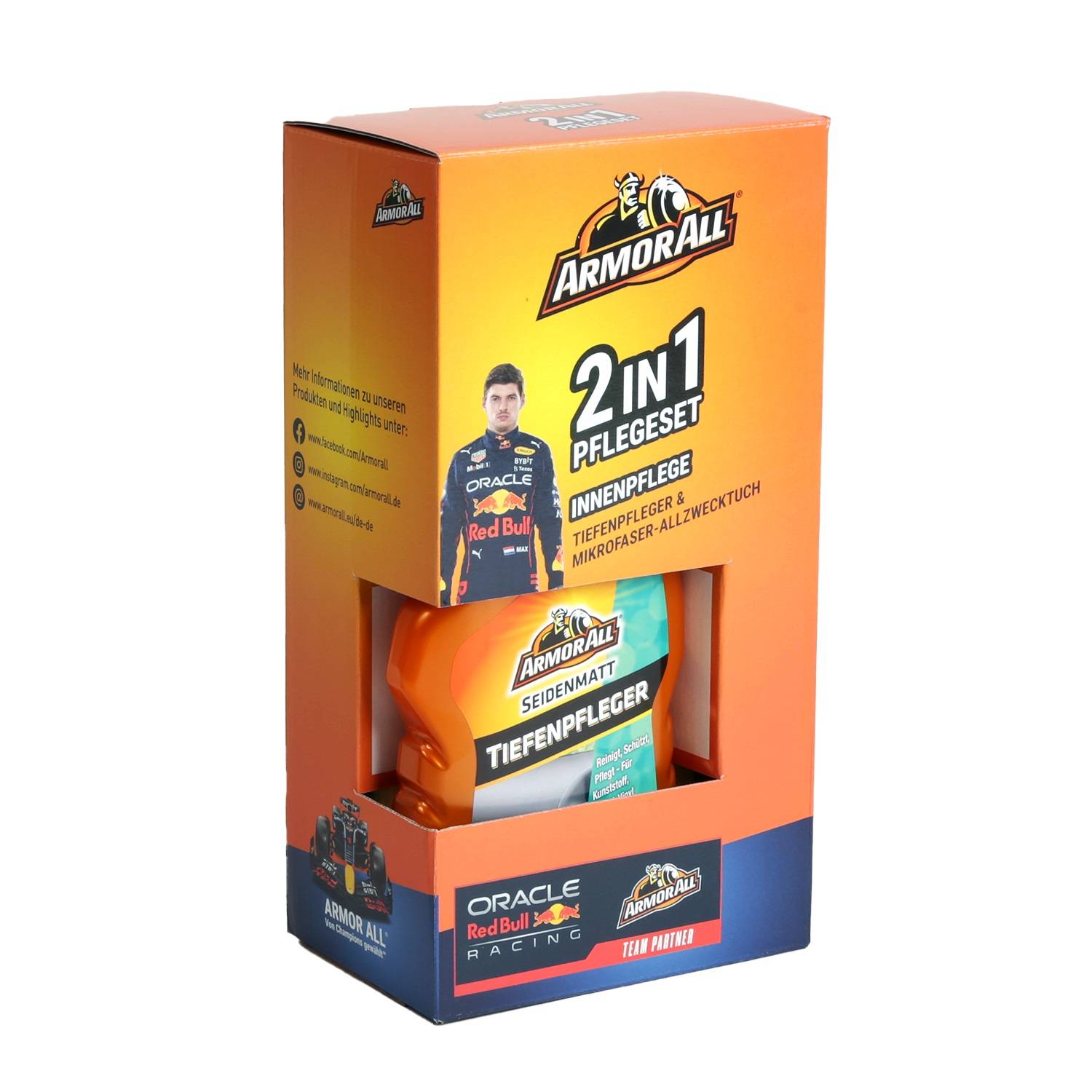 Armor All Tiefen-Pfleger 500ml + Tuch Kunststoff-Reiniger Cockpit-Pflege Armatur