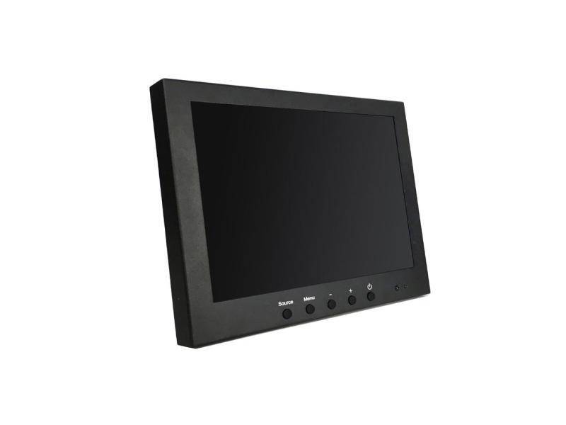 DSM10.1LED-WGF,  10,1" LED-Display (16:9)  Auflösung 1280x800px  Metallgehäuse  BNC/VGA/HDMI IN, BNC OUT  Audio IN