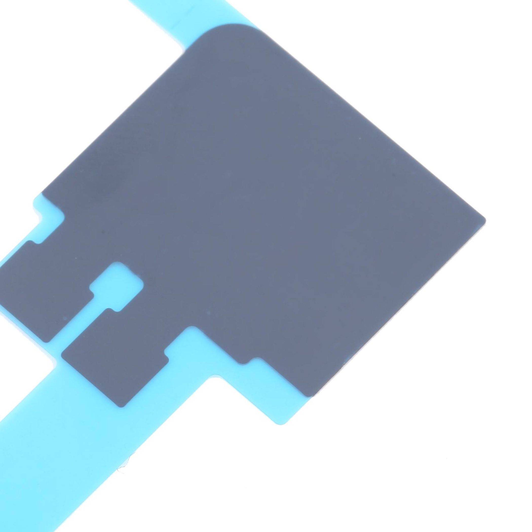 Ein blau-schwarzer Klebeband, der typischerweise zum Befestigen von elektronischen Komponenten in Geräten verwendet wird.