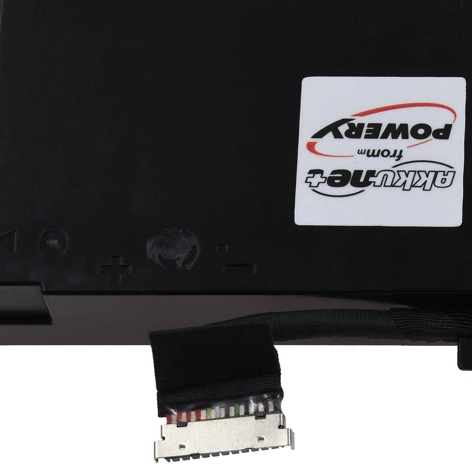 Eine schwarze Batteriebox mit der Aufschrift 