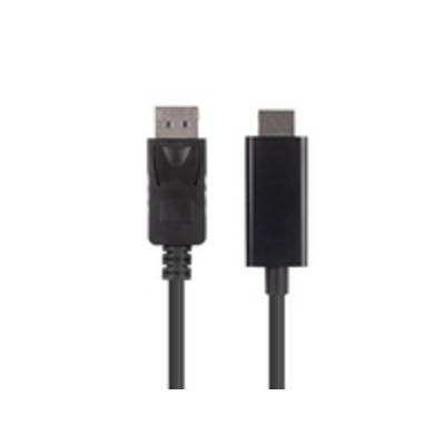 Ein schwarzes HDMI-Kabel mit Anschlüssen an jedem Ende, das zur Übertragung von Audio- und Videosignalen zwischen Geräten verwendet wird.