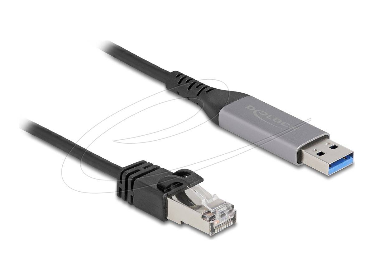 Delock Netzwerkadapter - USB 3.0 - 1000Base-Tx 1 - Anthrazit - Schwarz