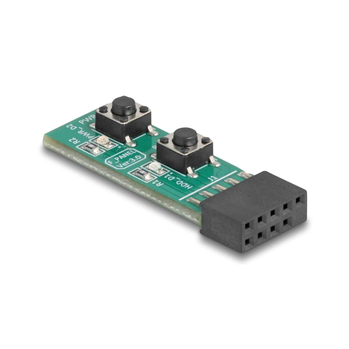 Delock Schalter mit Resettaste und Ein- Austaste für PC-Mainboard