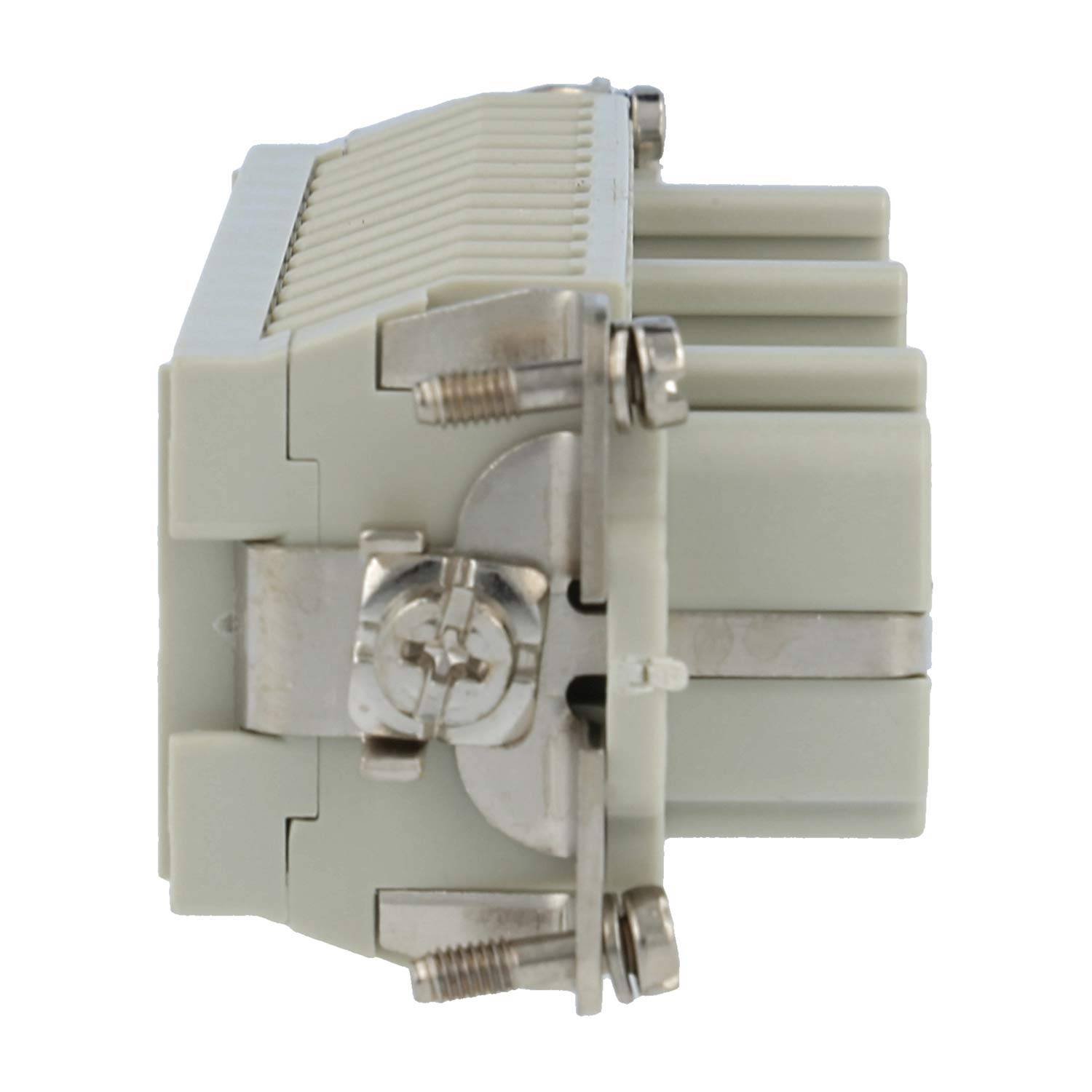 HARTING Han 10HvE mit 2 Schaltkontakte Buchseneinsatz (F) Schraubanschluss, 12-polig 10/2+PE 830V - 500V Steuerkontakt,