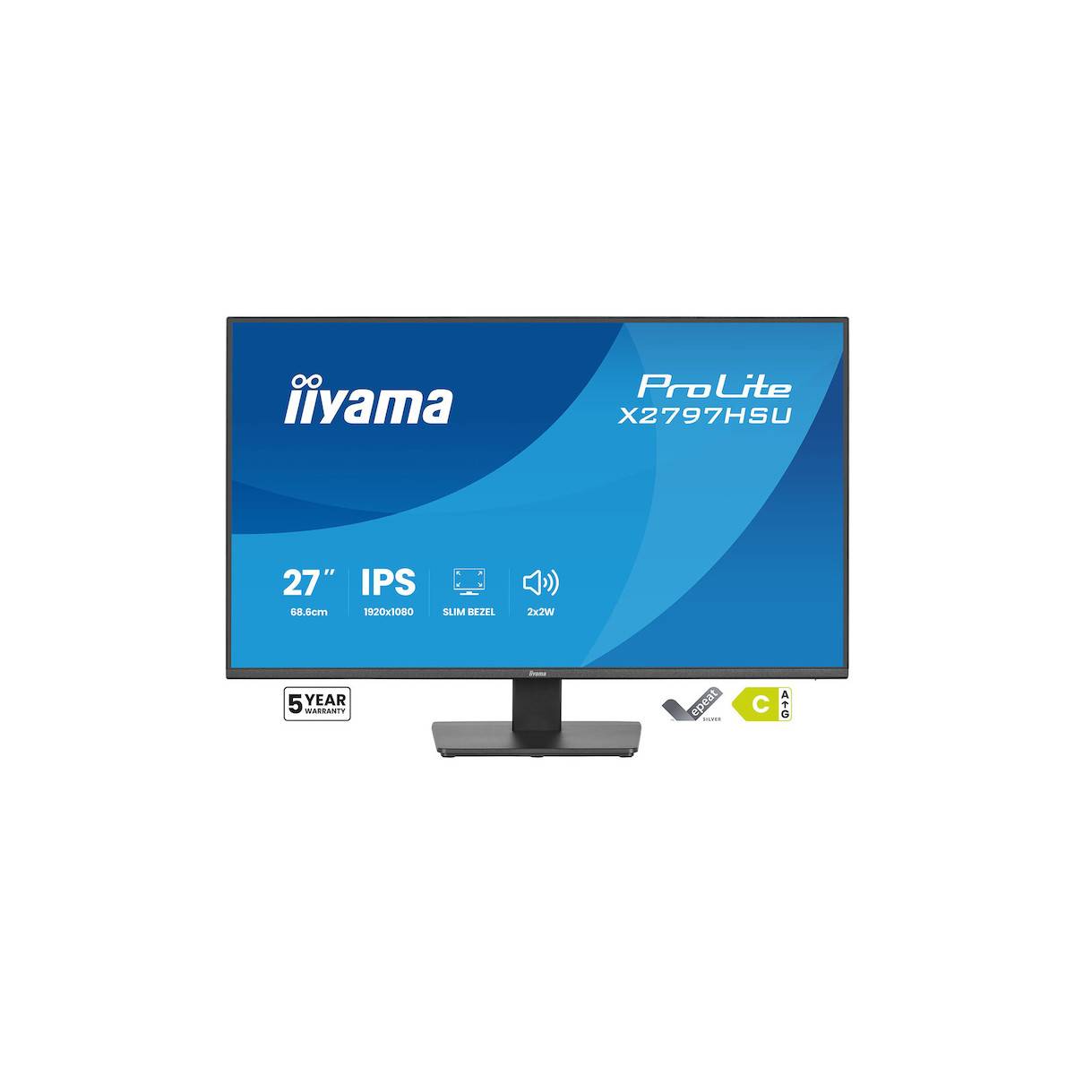 27-Zoll-Iiyama-ProLite-Monitor mit IPS-Technologie, mit dem Modell „X2797HSU