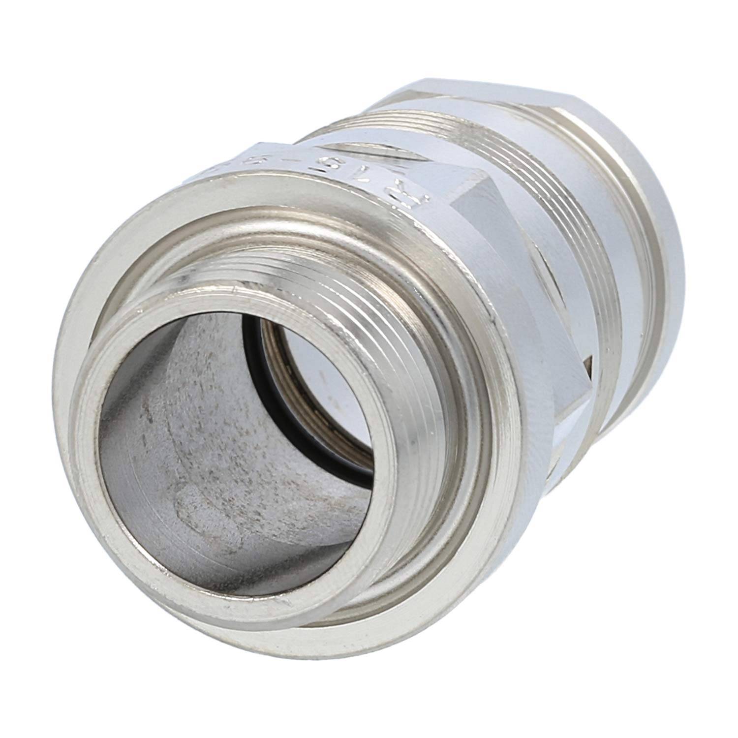 HARTING R15 Gerätesteckverbinder gerade Stift / Buchse Vorderwand Farbe silber - 1 Stück