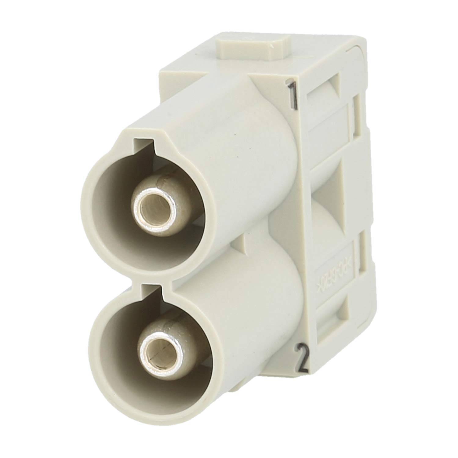 HARTING Han 70 Ampere Modul Stifteinsatz (M) Axialschraubanschluss, 2-polig 1000V, 70A - 1 Stück