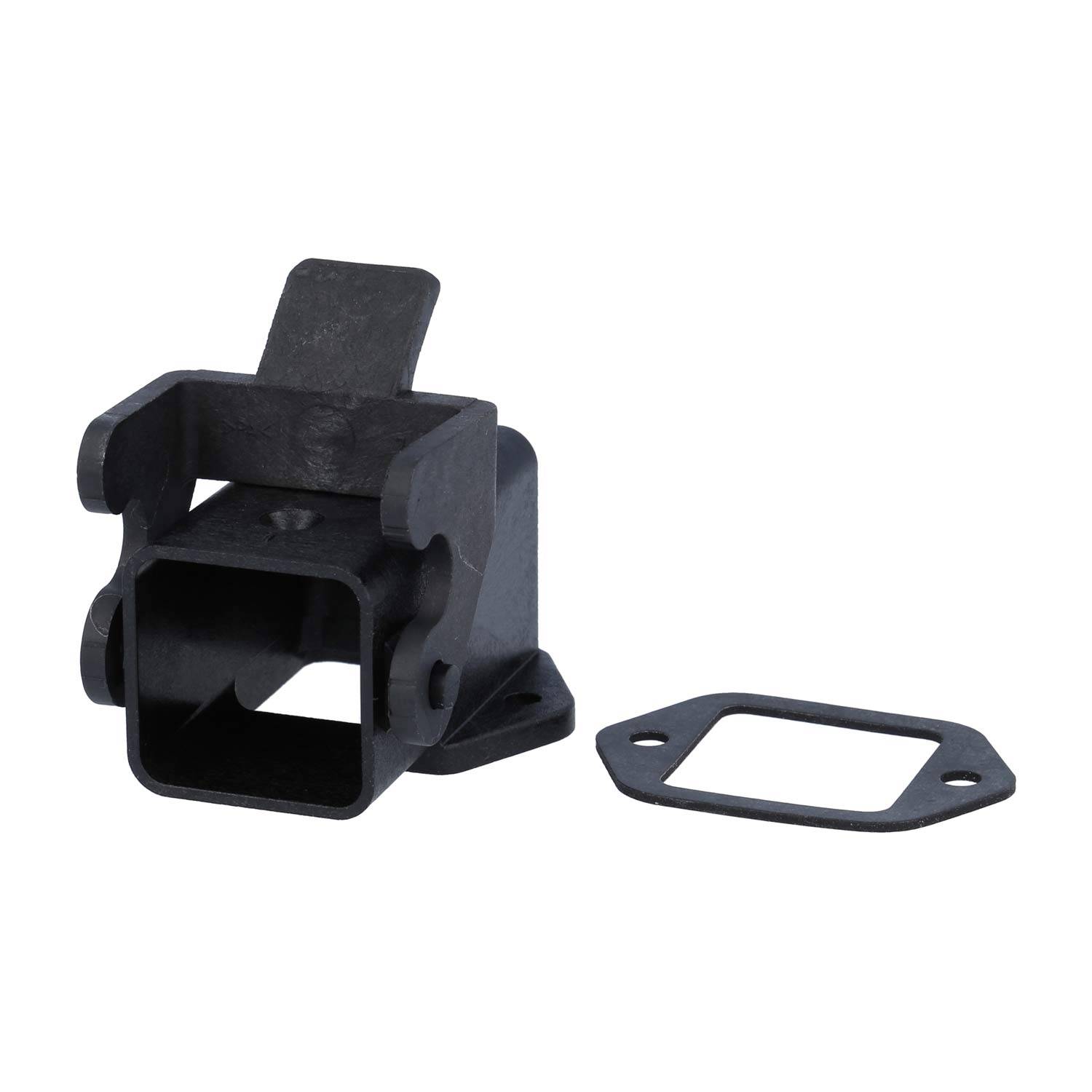 HARTING Han 3A Anbaugehäuse gewinkelt mit 1 Bügel 1 Kunststoff Verriegelungsbügel - 1 Stück