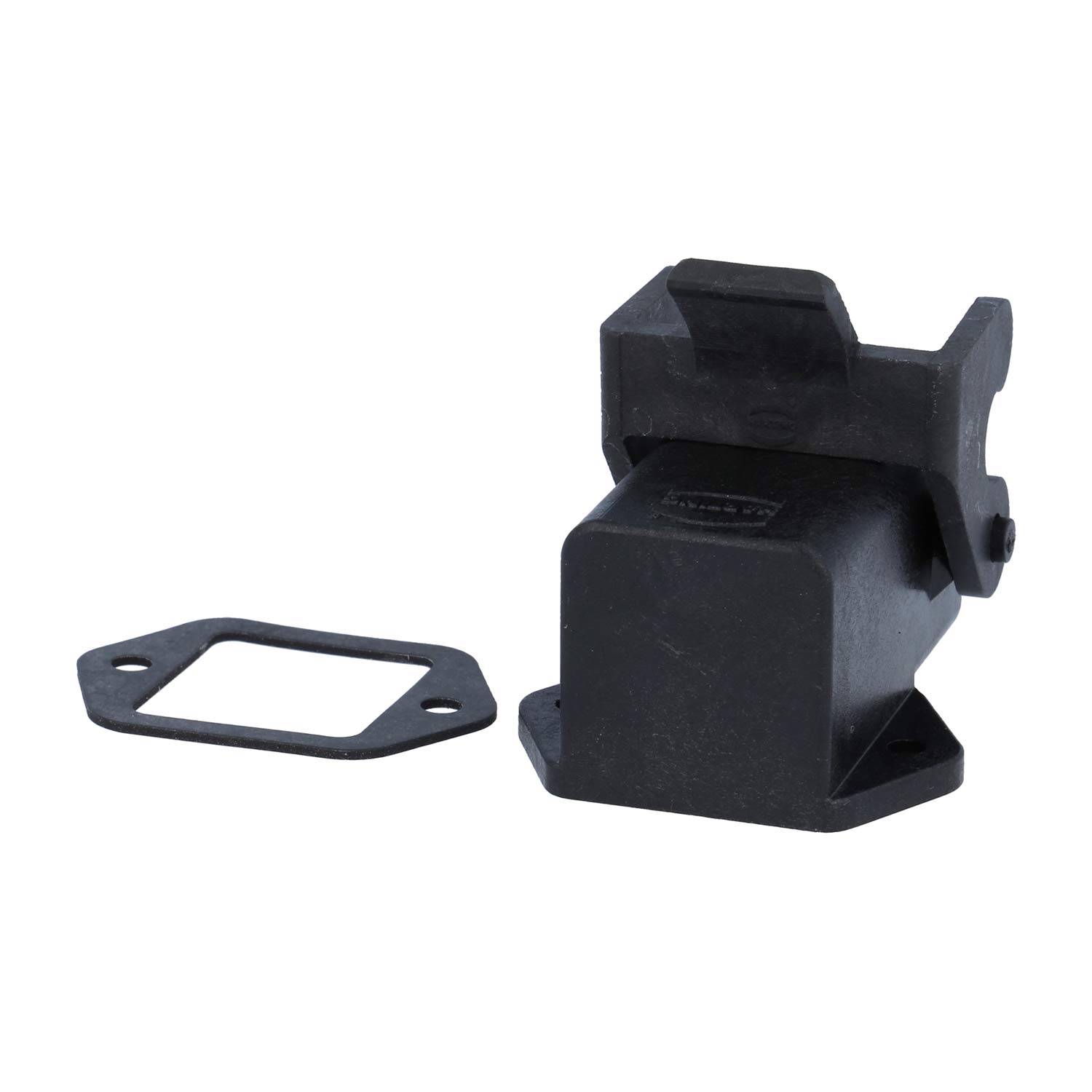 HARTING Han 3A Anbaugehäuse gewinkelt mit 1 Bügel 1 Kunststoff Verriegelungsbügel - 1 Stück