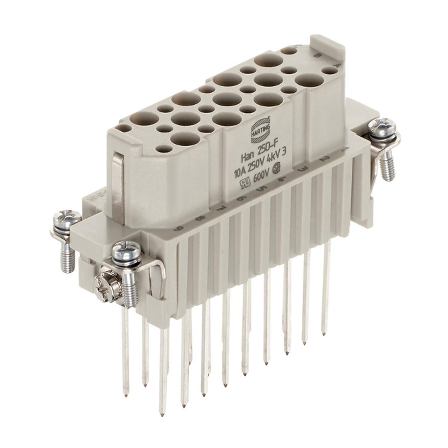 HARTING Han 25D Buchseneinsatz (F) Wickelanschluss, 25-polig+PE 250V, 10A - 1 Stück