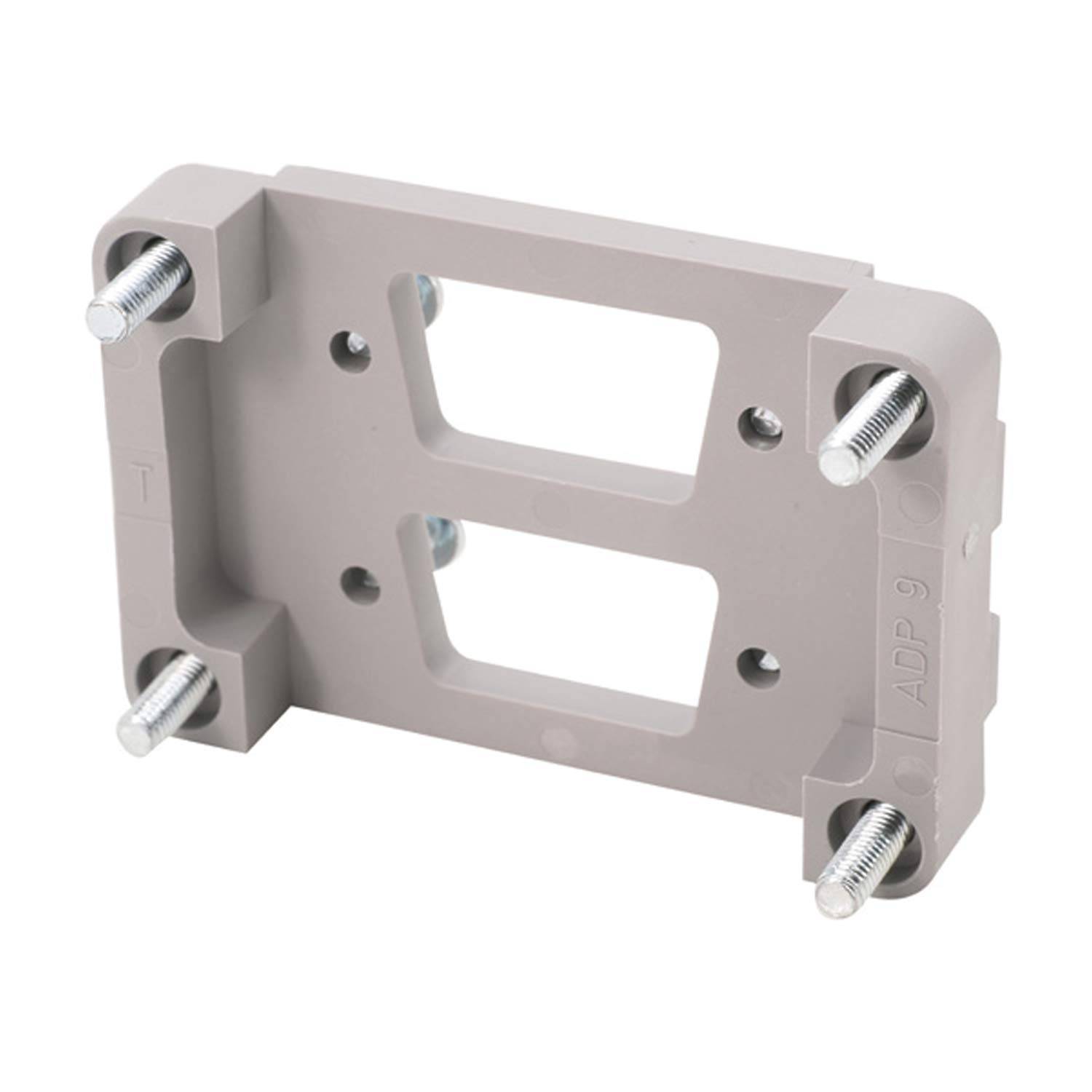 HARTING Han 6B D-Sub Adapterplatte für D-Sub 2x 9-polig passend für 6B Gehäuse Werkstoff Kunststoff - 1 Stück