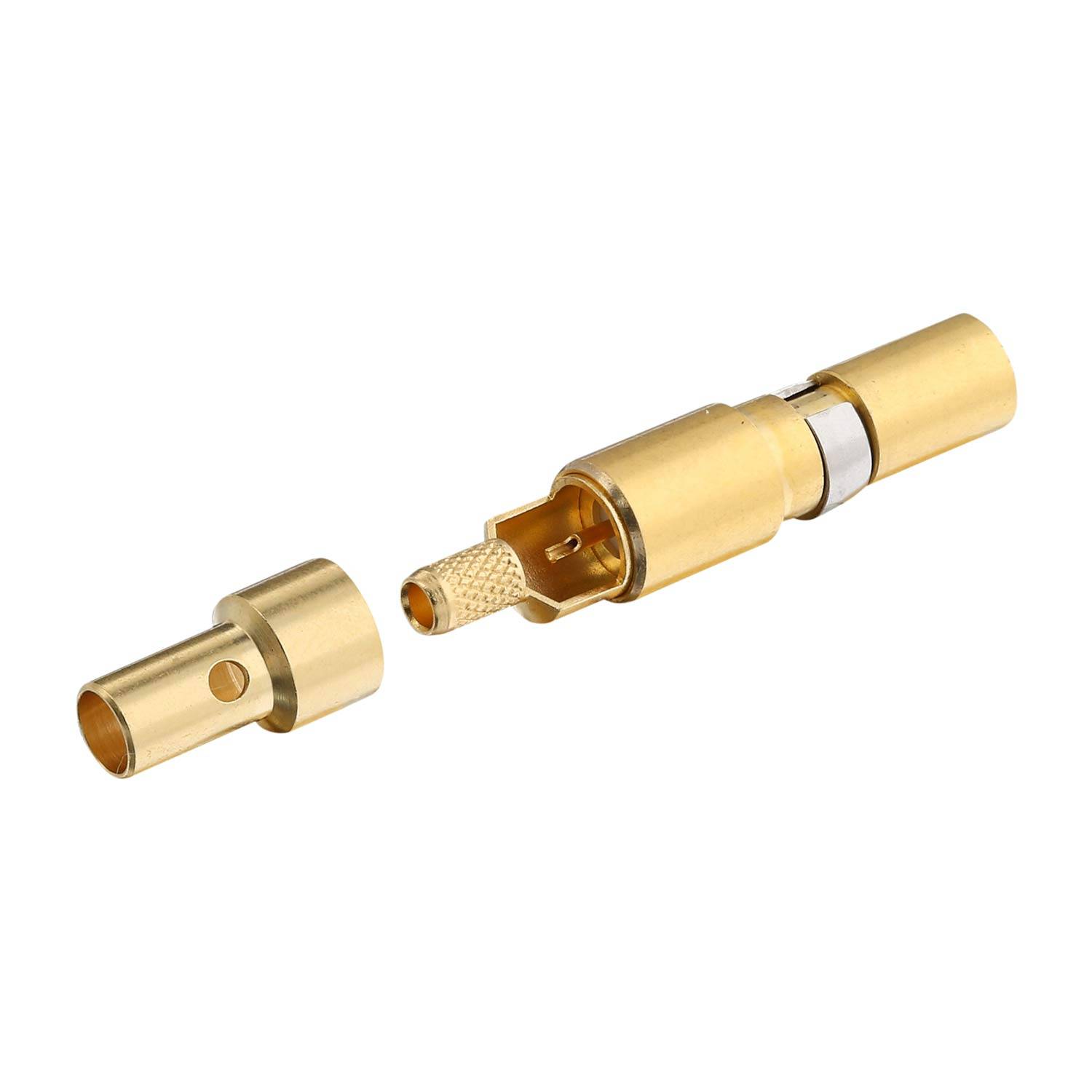 HARTING Koaxialkontakt 75Ohm Kontaktbuchse (F) gold, 1 Stück Werkstoff Kupferlegierung - 1 Stück