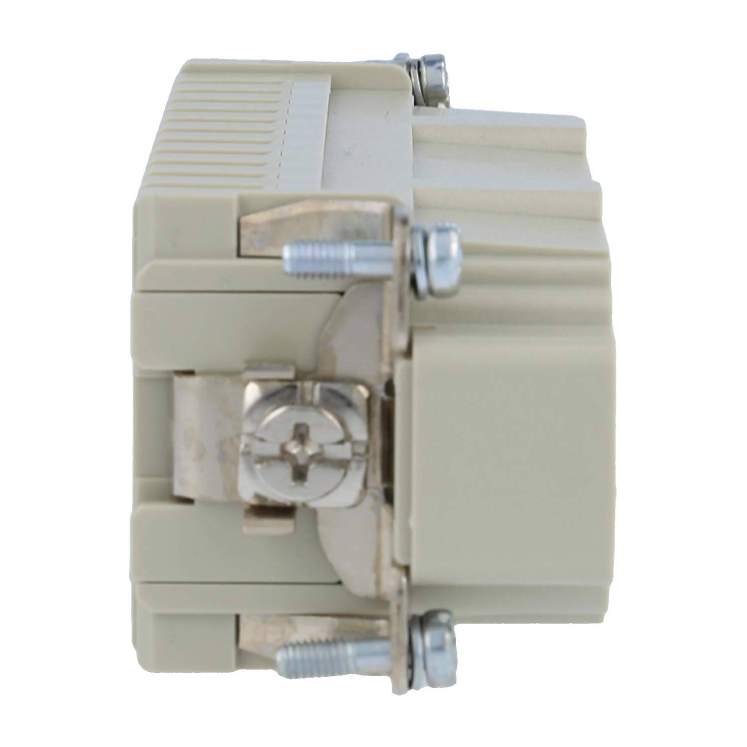 HARTING Han 10HvE mit 2 Schaltkontakte Stifteinsatz (M) Crimpanschluss, 12-polig 10/2+PE 830V - 500V Steuerkontakt, 16A