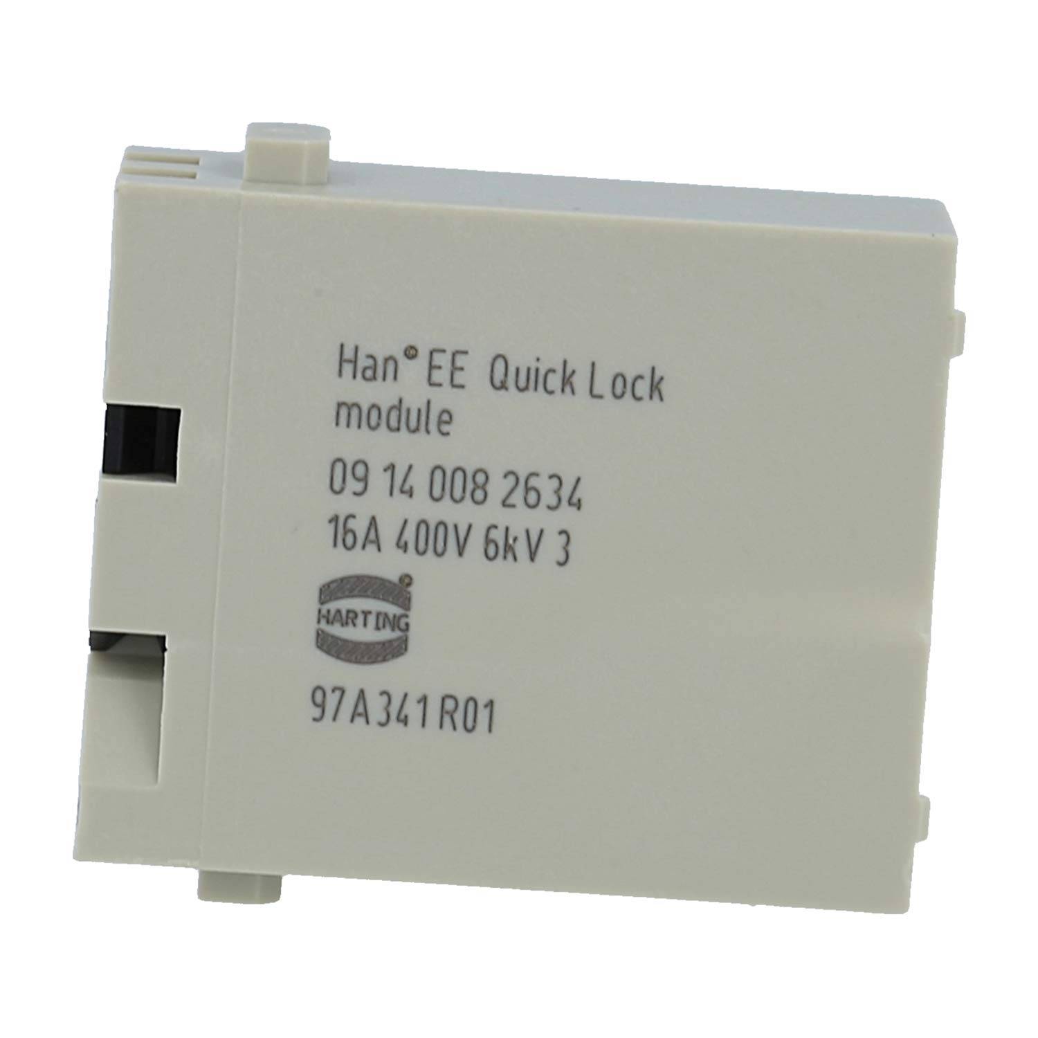 HARTING Han EE Modul Stifteinsatz (M) Quick-Lock-Anschluss, 8-polig 400V, 16A - 1 Stück