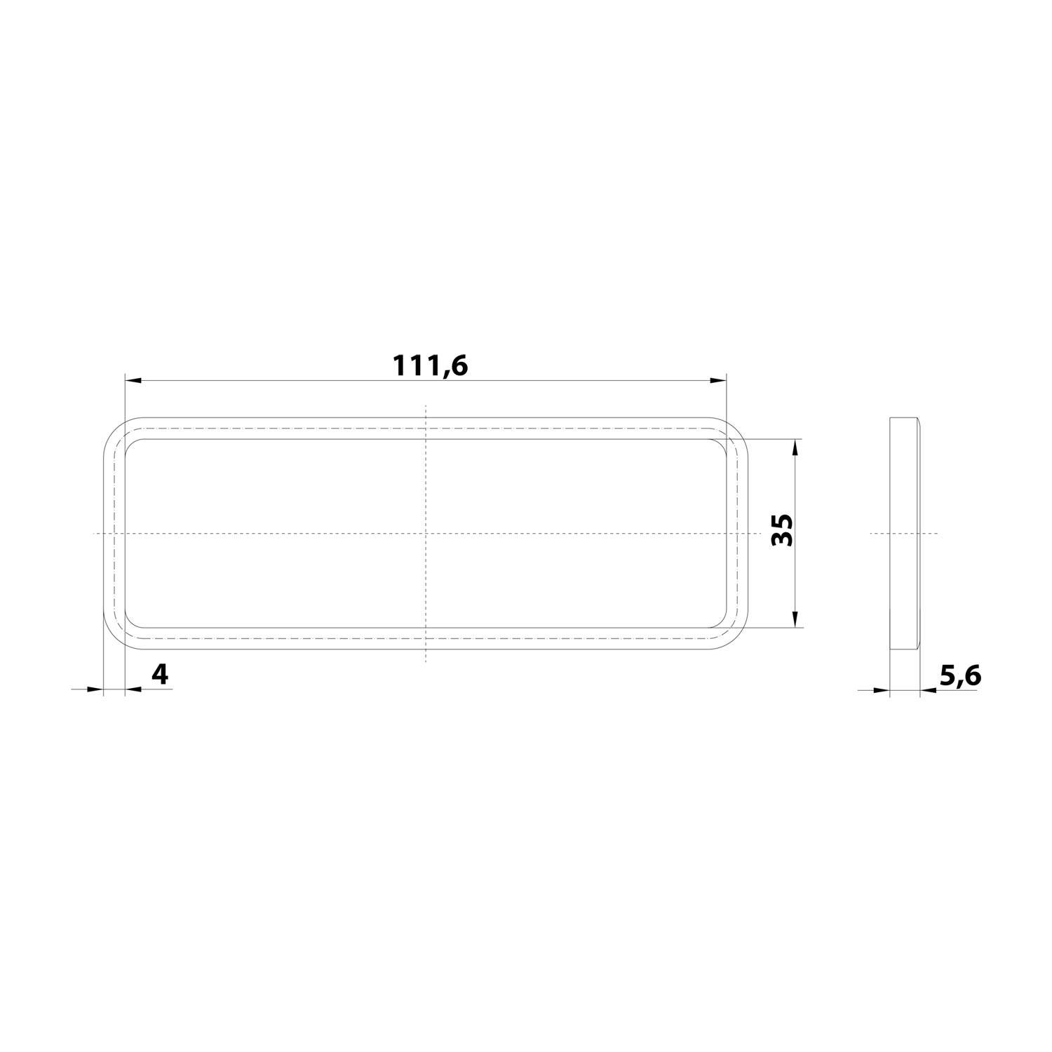 HARTING Han 24B Profildichtung passend für Anbau-, Sockel-, Kupplungsgehäuse Dichtung Nitril-Butadien-Kautschuk (NBR) -