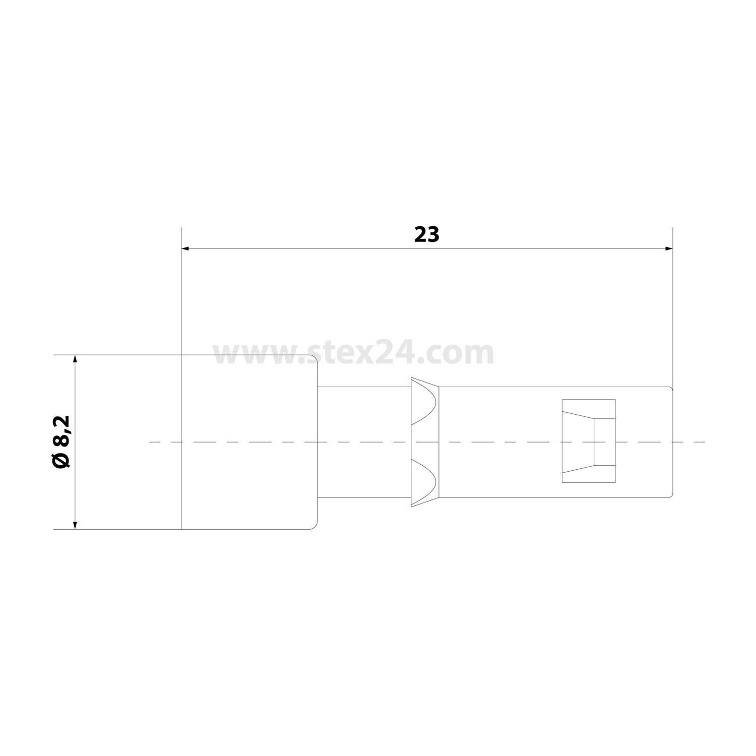 HARTING Pneumatik-Kontakt ohne Absperrventil Kontaktbuchse (F) Schlauch-Innendurchmesser 1,6mm schwarz, 1 Stück