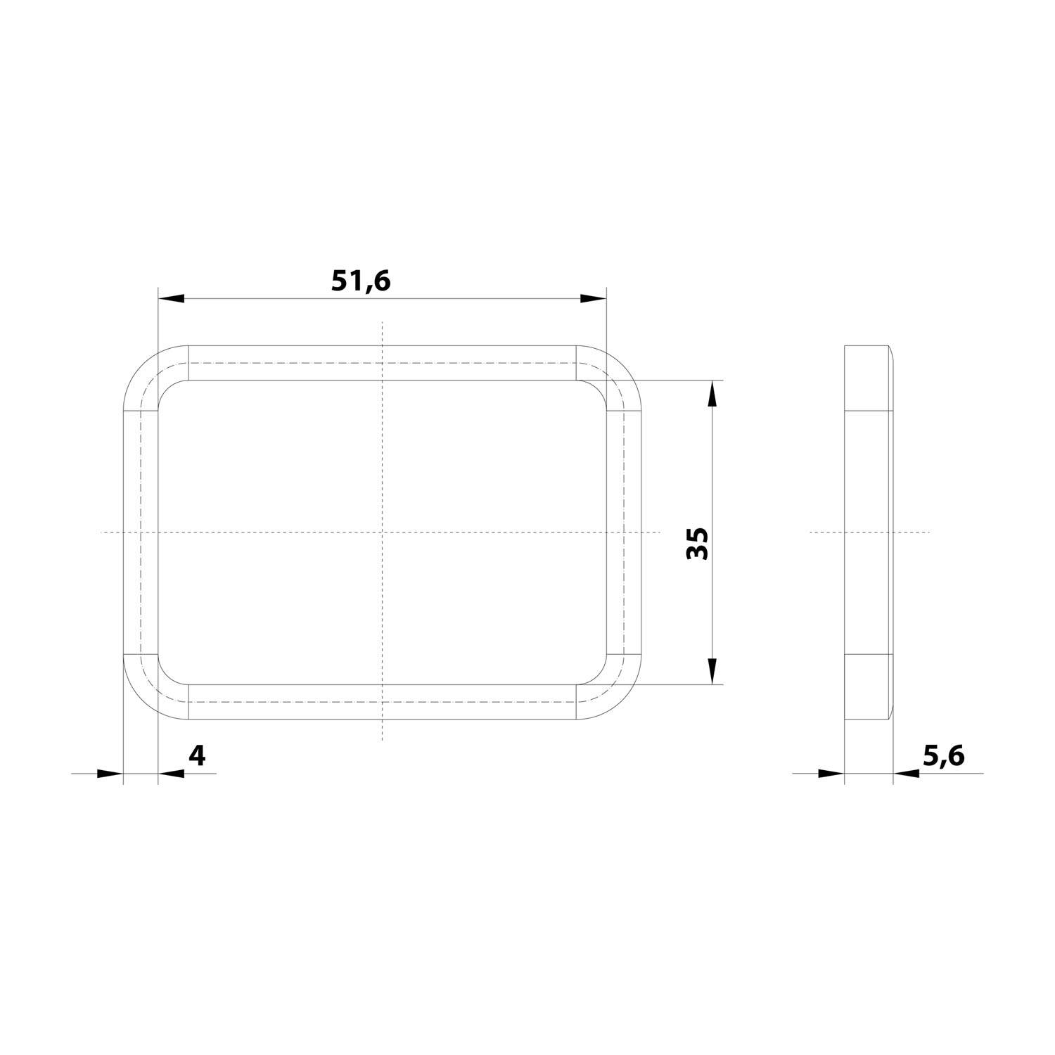 HARTING Han 6B Profildichtung passend für Anbau-, Sockel-, Kupplungsgehäuse Dichtung Nitril-Butadien-Kautschuk (NBR) -