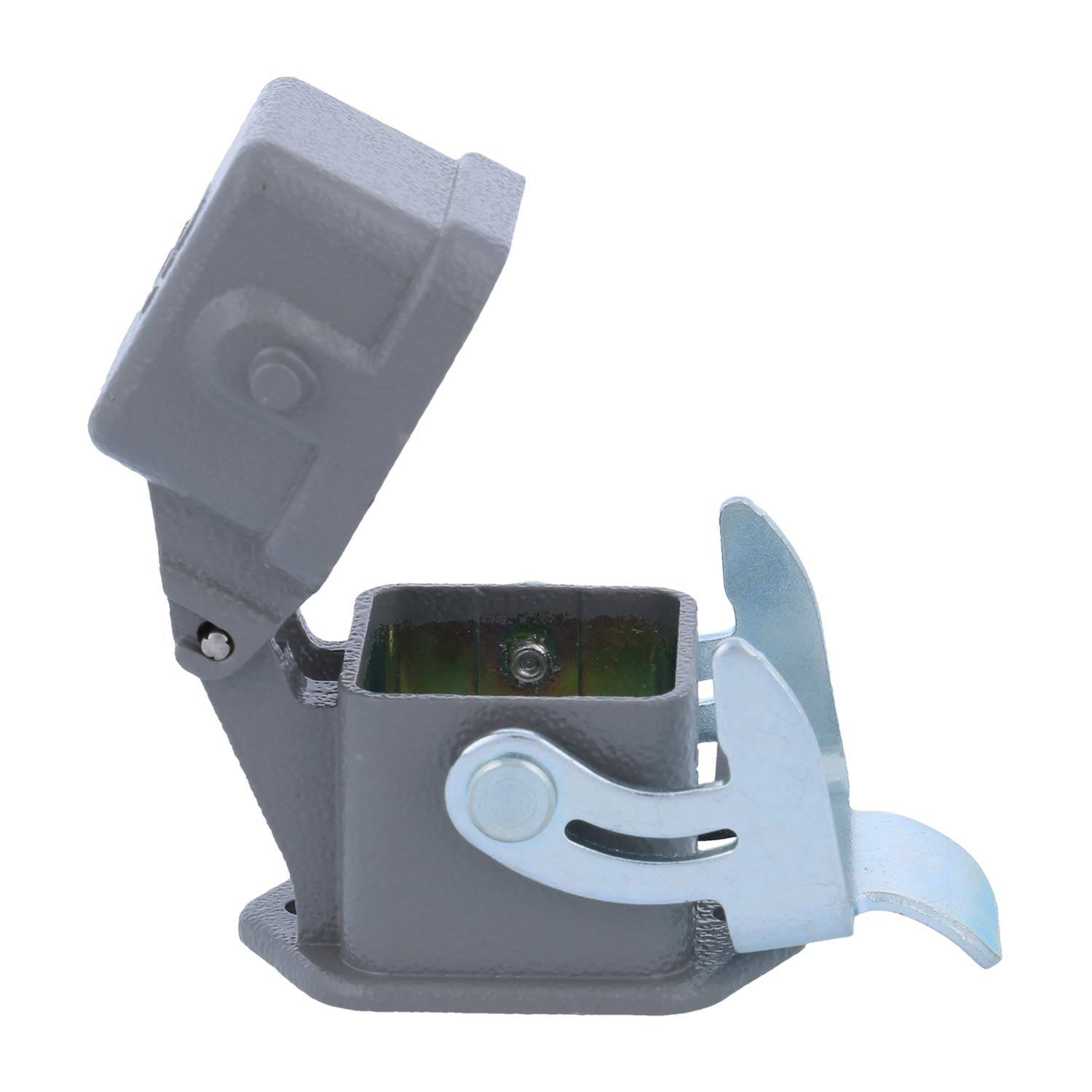 HARTING Han 3A Anbaugehäuse gerade mit 1 Bügel mit Schutzkappe Metall - 1 Stück