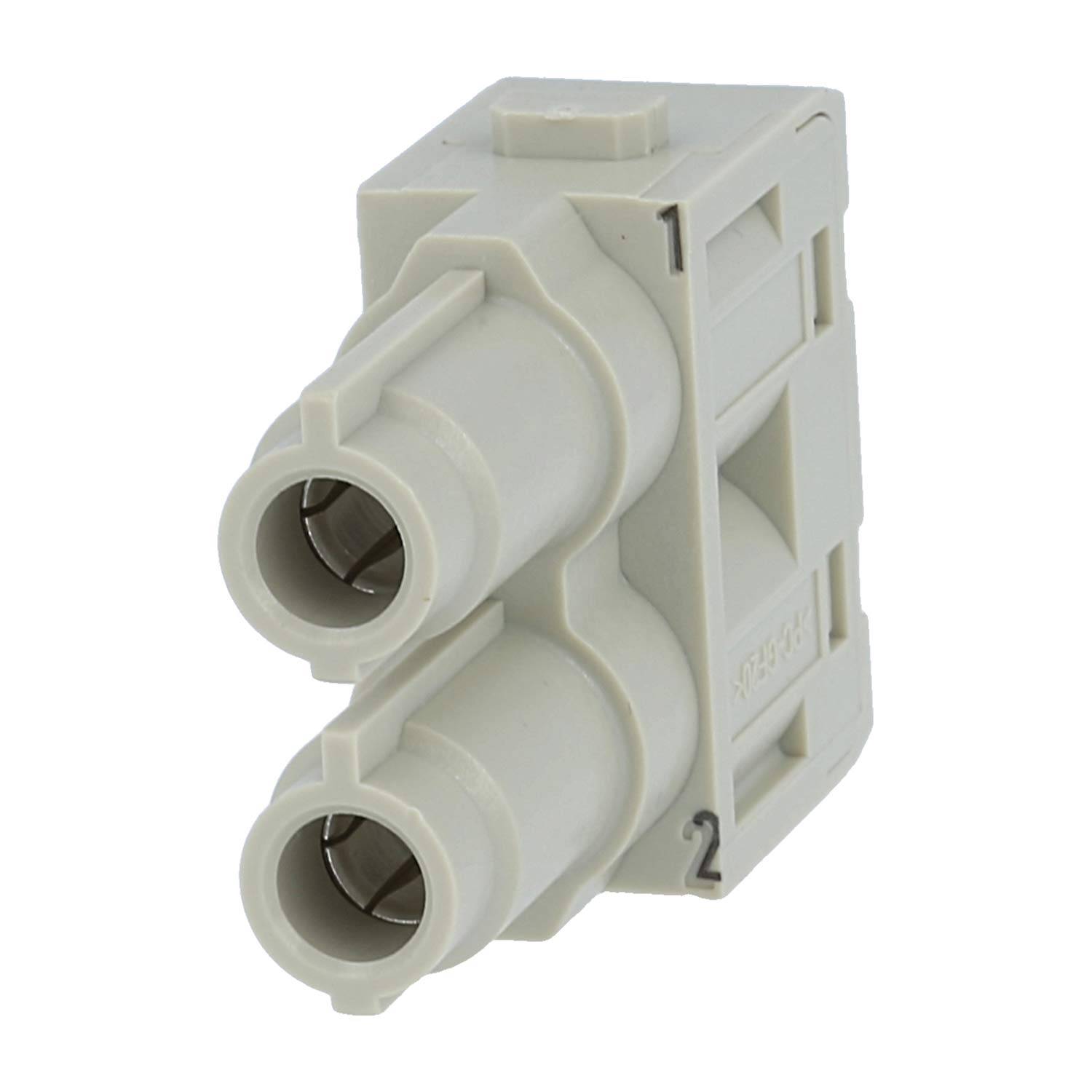 HARTING Han 70 Ampere Modul Buchseneinsatz (F) Axialschraubanschluss, 2-polig 1000V, 70A - 1 Stück