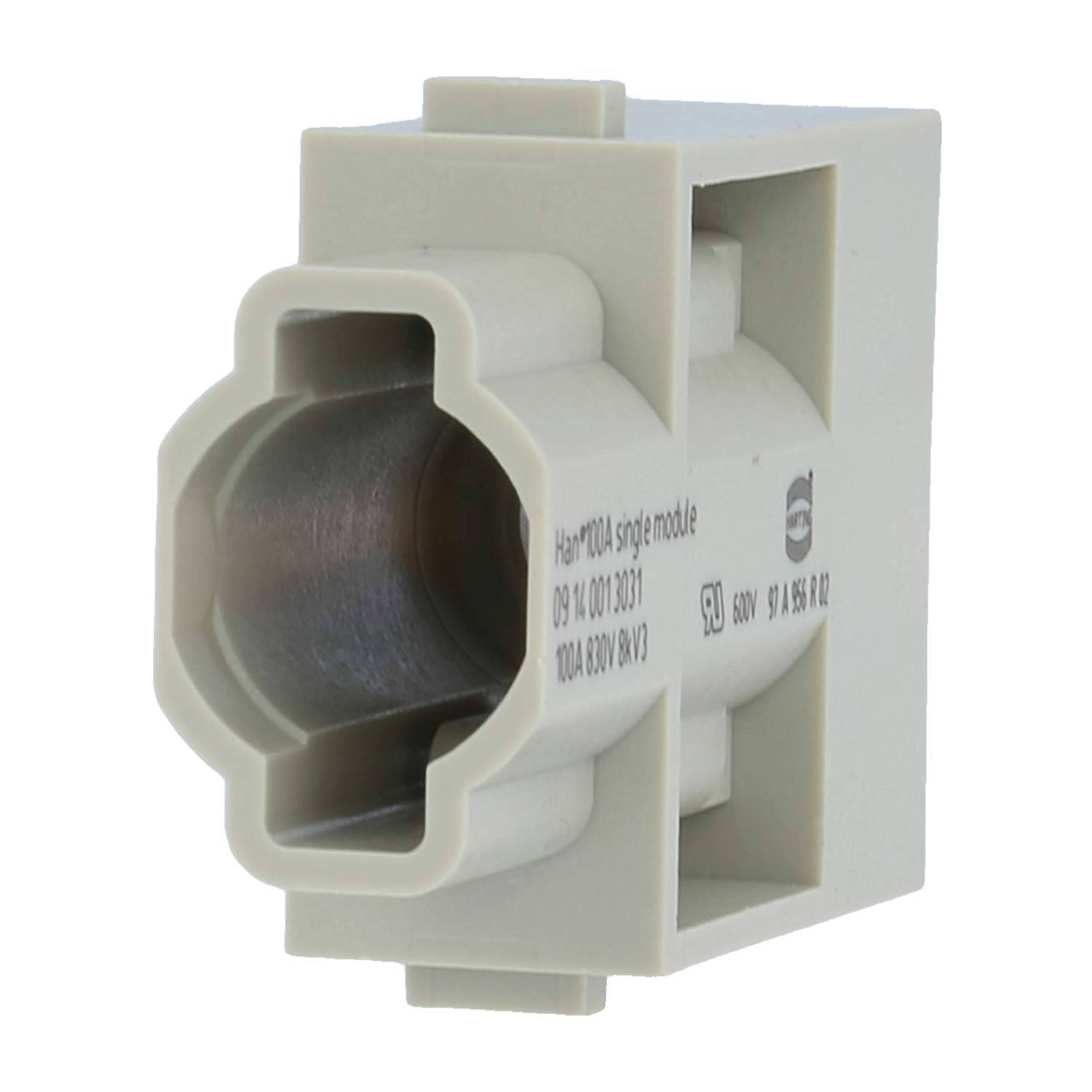 HARTING Han 100 Ampere Modul Stifteinsatz (M) Axialschraub- oder Crimpanschluss, 1-polig 830V, 100A - 1 Stück