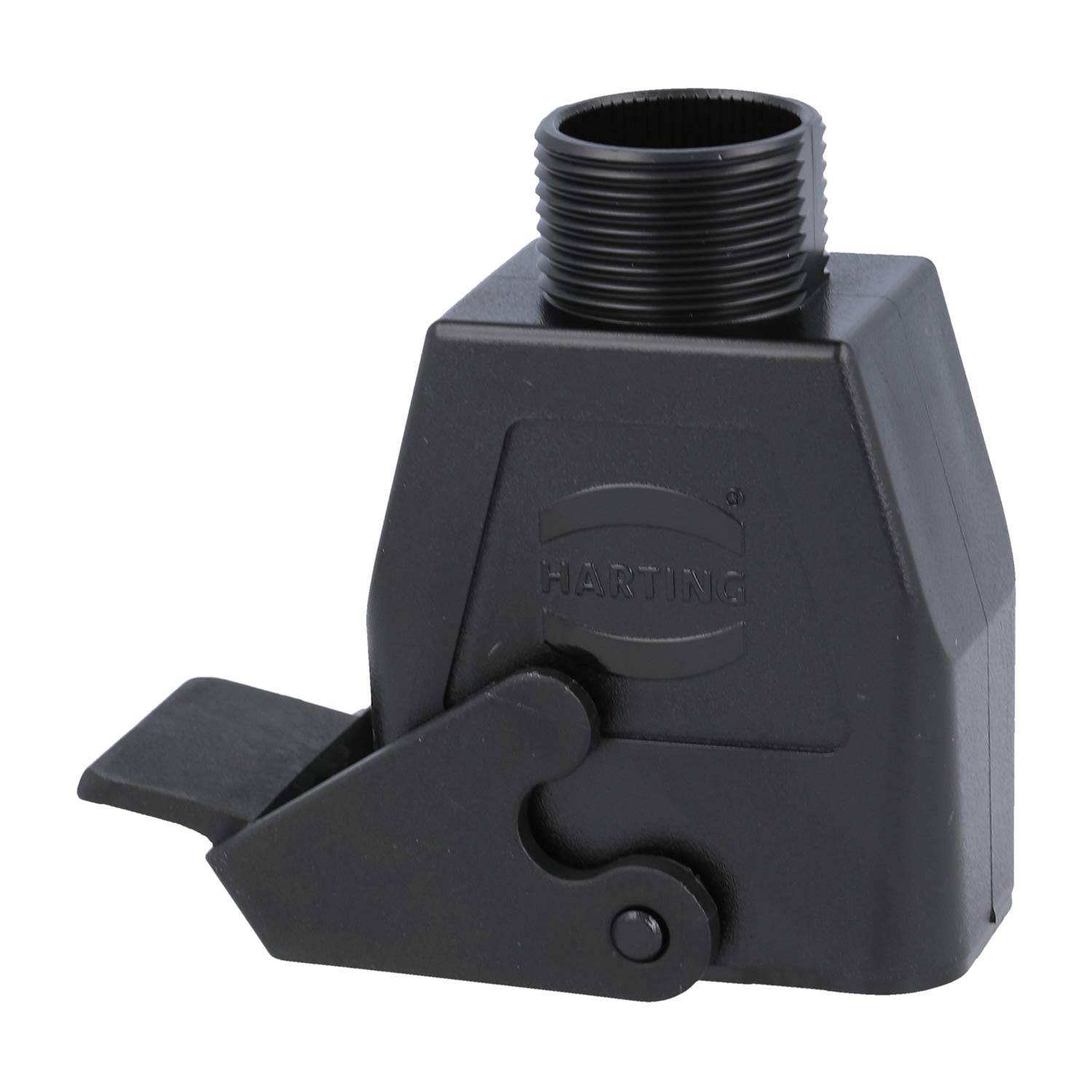 HARTING Han Q Kupplungsgehäuse, 1xPG16 gerader Kabelabgang, mit 1 Bügel Halbverschraubung Klemmbereich 11,5mm-15,5mm -
