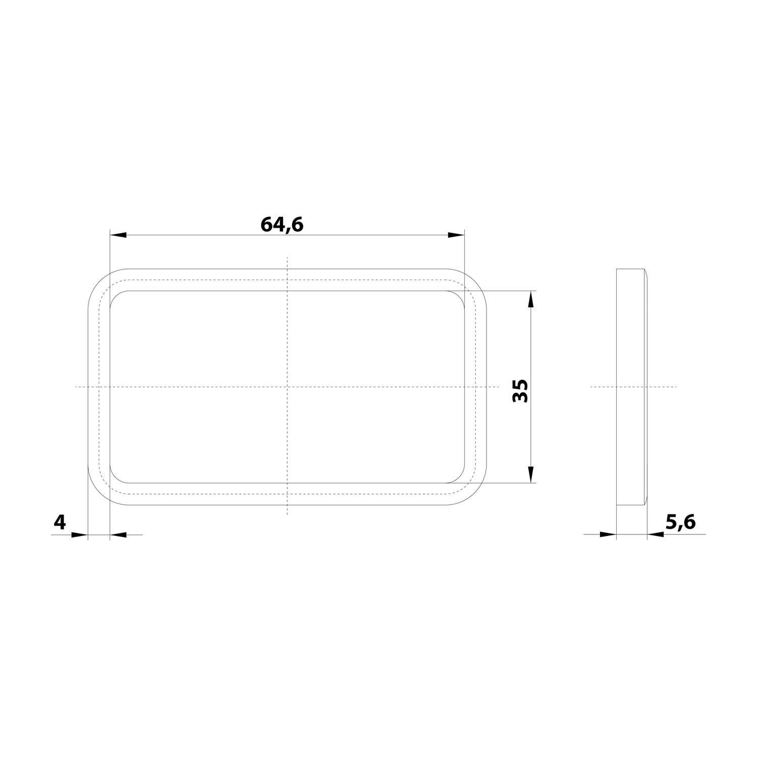 HARTING Han 10B Profildichtung passend für Anbau-, Sockel-, Kupplungsgehäuse Dichtung Nitril-Butadien-Kautschuk (NBR) -