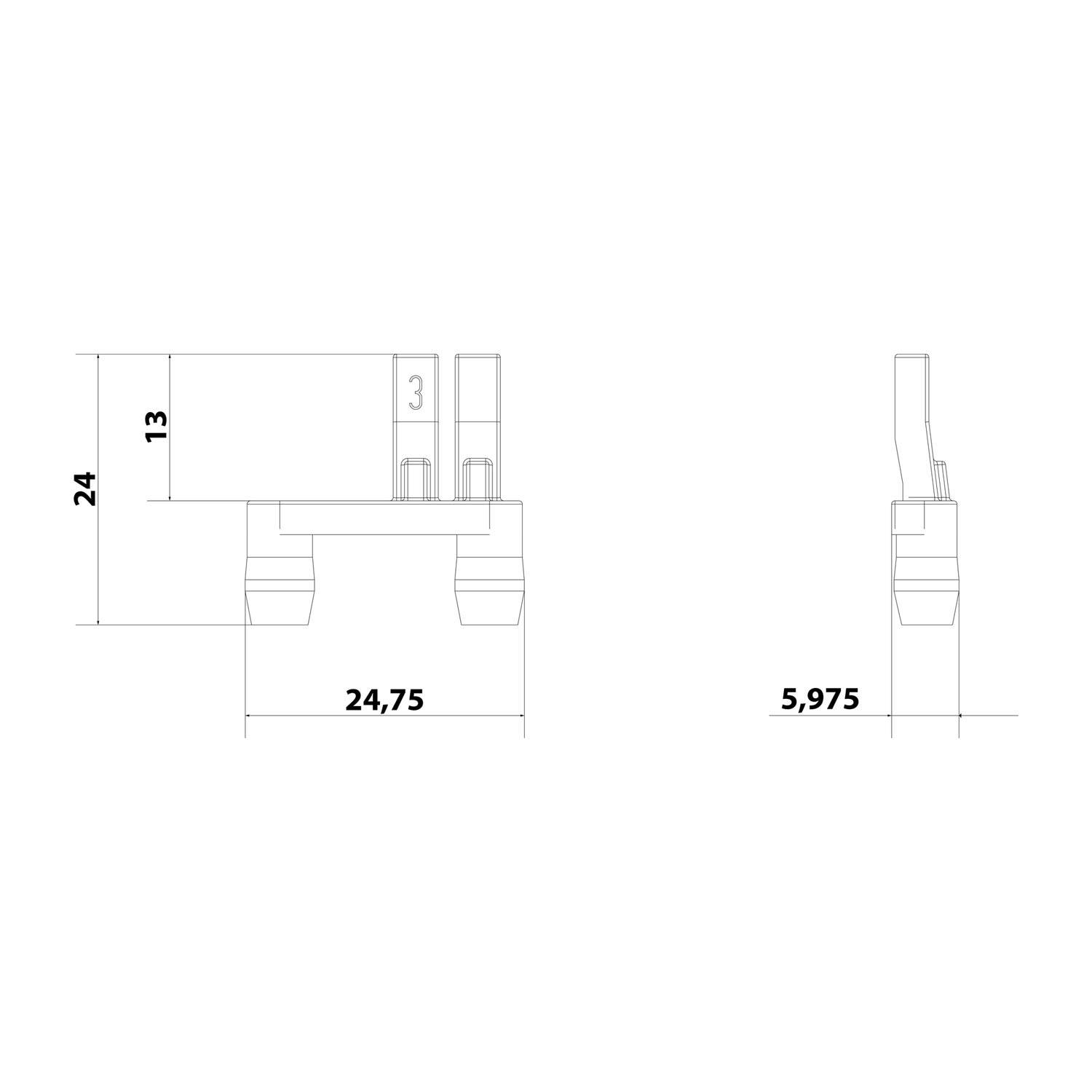 HARTING Modular-Kodierung Kodierpin schwarz passend für Modular Compact Steckverbinder Werkstoff Kunststoff - 1 Stück