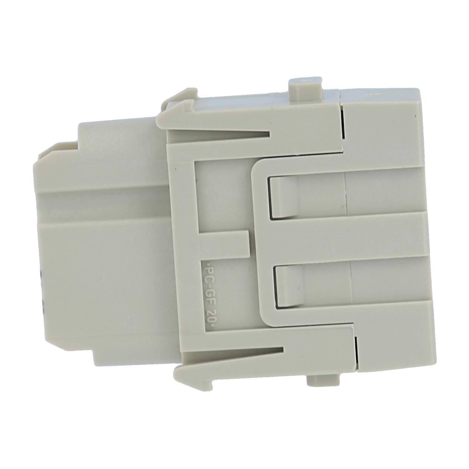 HARTING Han C Axial Modul Buchseneinsatz (F) Axialschraubanschluss, 3-polig 690V, 40A - 1 Stück