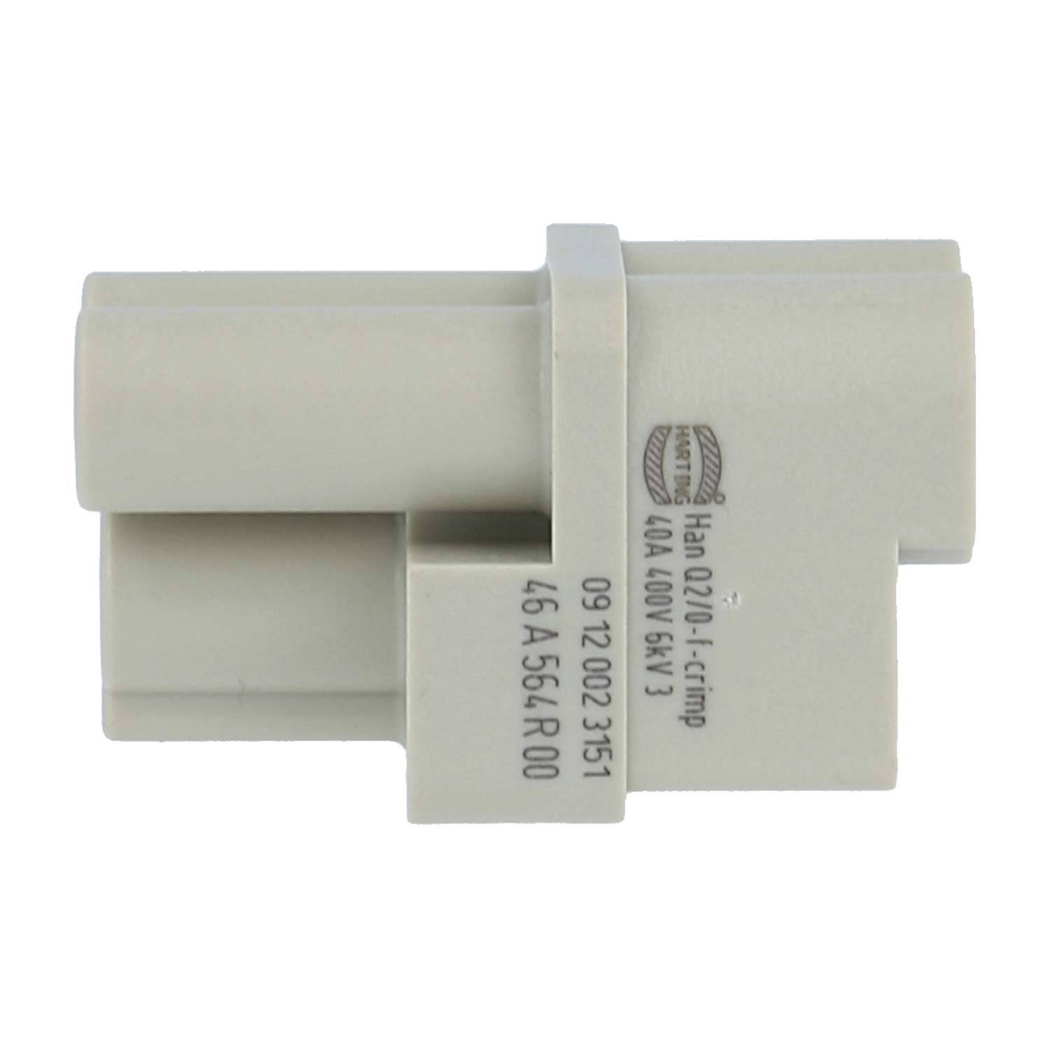 HARTING Han Q2/0 Buchseneinsatz (F) Crimpanschluss, 2-polig+PE 400V, 40A - 1 Stück