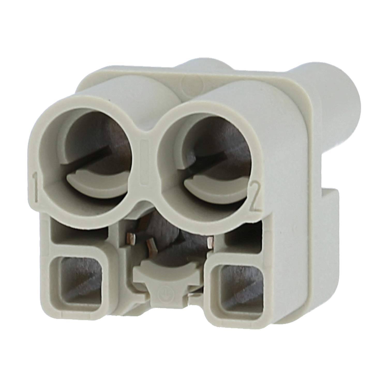 HARTING Han Q2/0 Buchseneinsatz (F) Crimpanschluss, 2-polig+PE 400V, 40A - 1 Stück