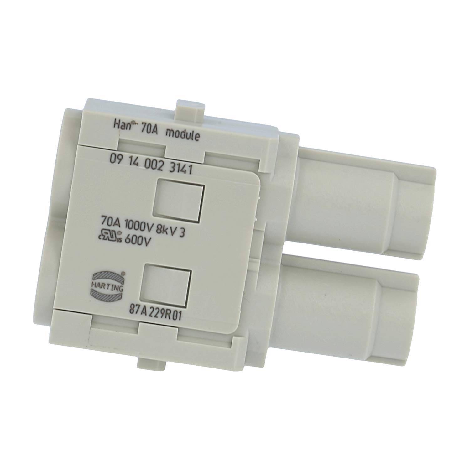 HARTING Han 70 Ampere Modul Buchseneinsatz (F) Crimpanschluss, 2-polig 1000V, 70A - 1 Stück