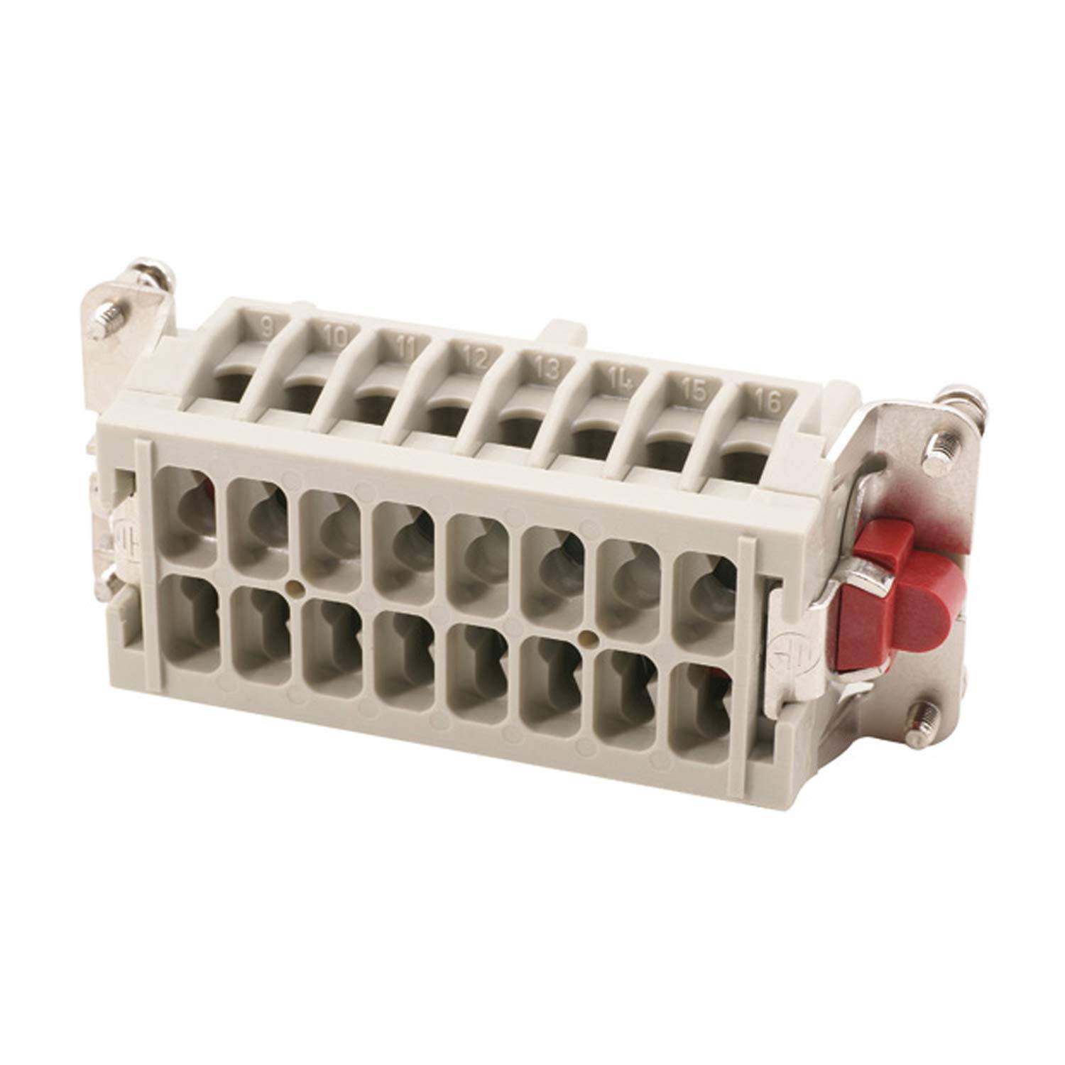 HARTING Han 6HvE mit 2 Schaltkontakte Buchseneinsatz (F) Crimpanschluss, 8-polig 6/2+PE 830V - 500V Steuerkontakt, 16A