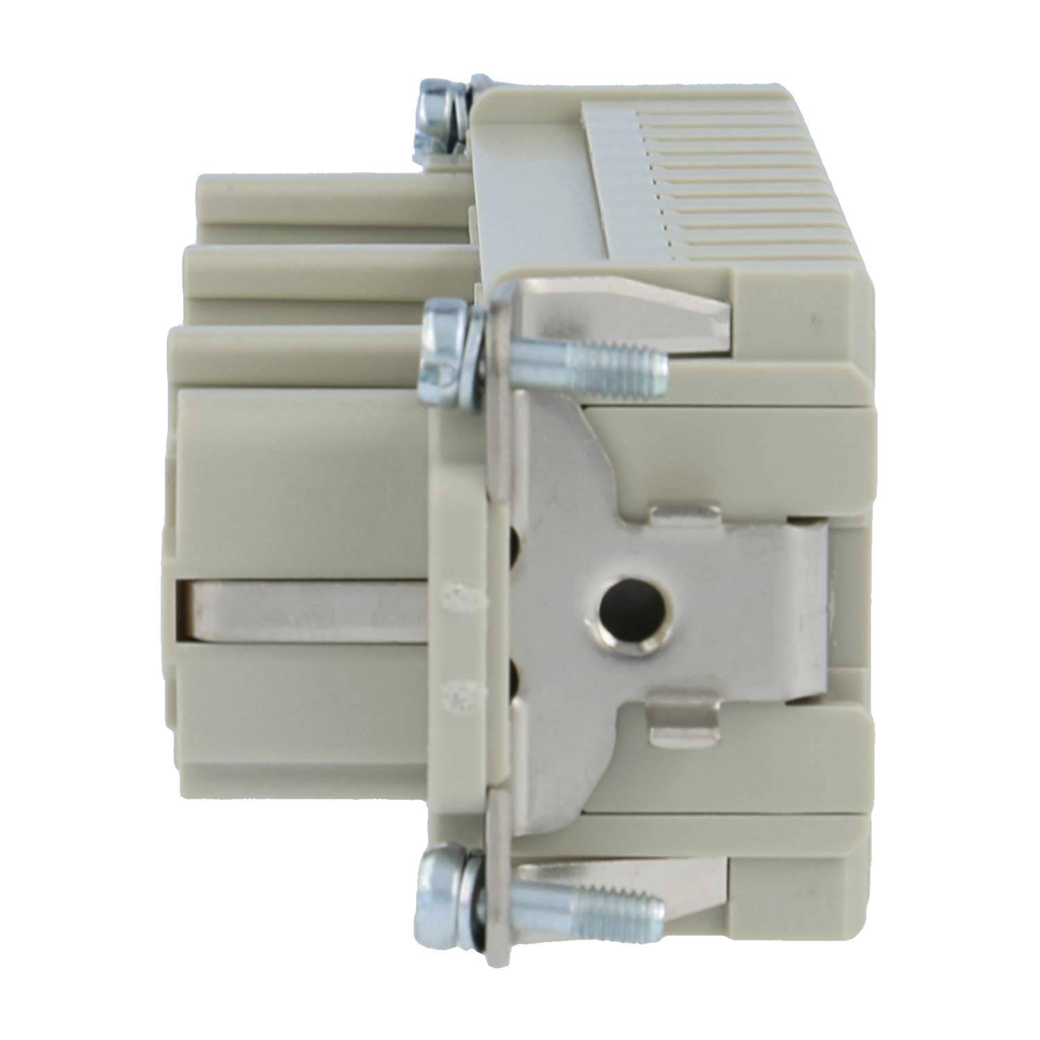 HARTING Han 10HvE mit 2 Schaltkontakte Buchseneinsatz (F) Crimpanschluss, 12-polig 10/2+PE 830V - 500V Steuerkontakt,