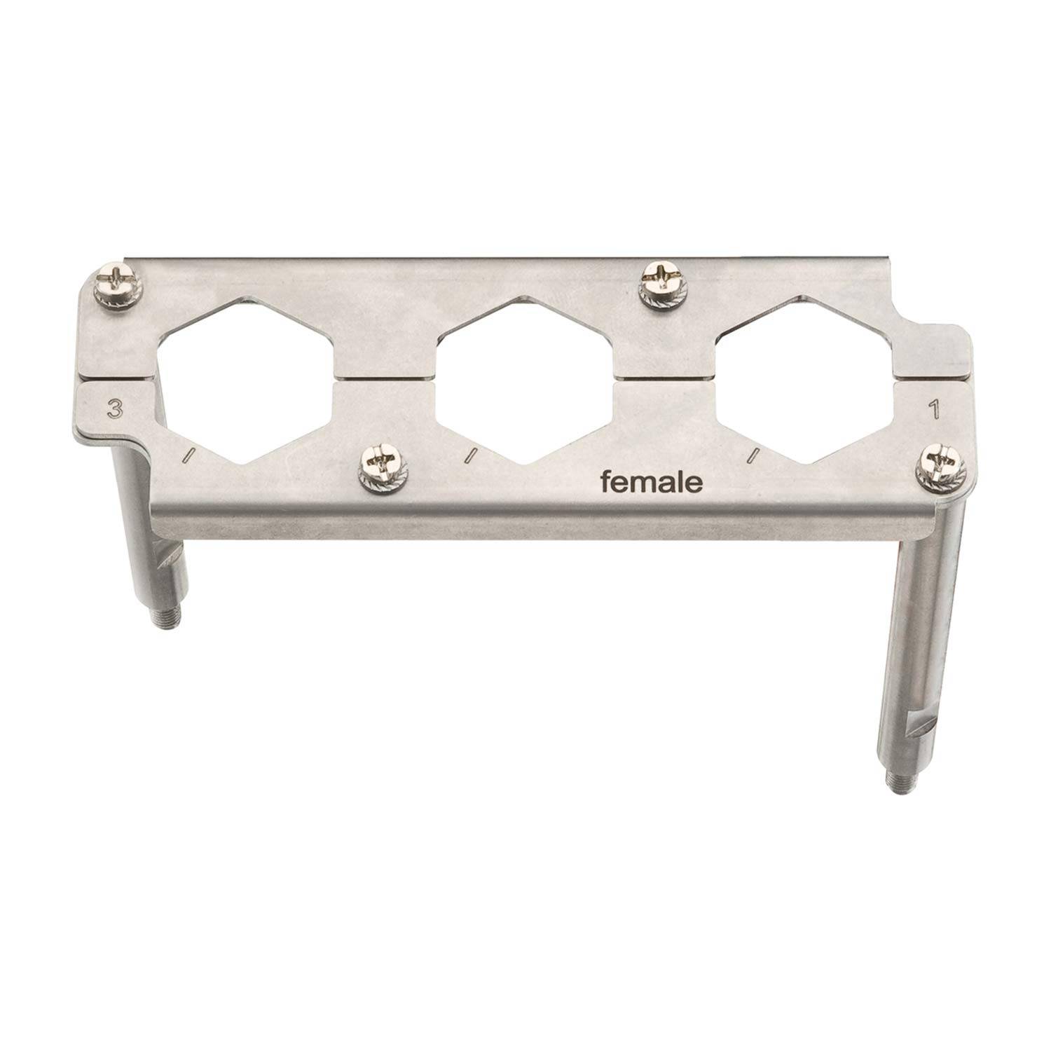 HARTING Han HPR EasyCon Halterahmen, Baugröße 24 HPR Buchse, für 3 HC-Module 350 Werkstoff Metall - 1 Stück